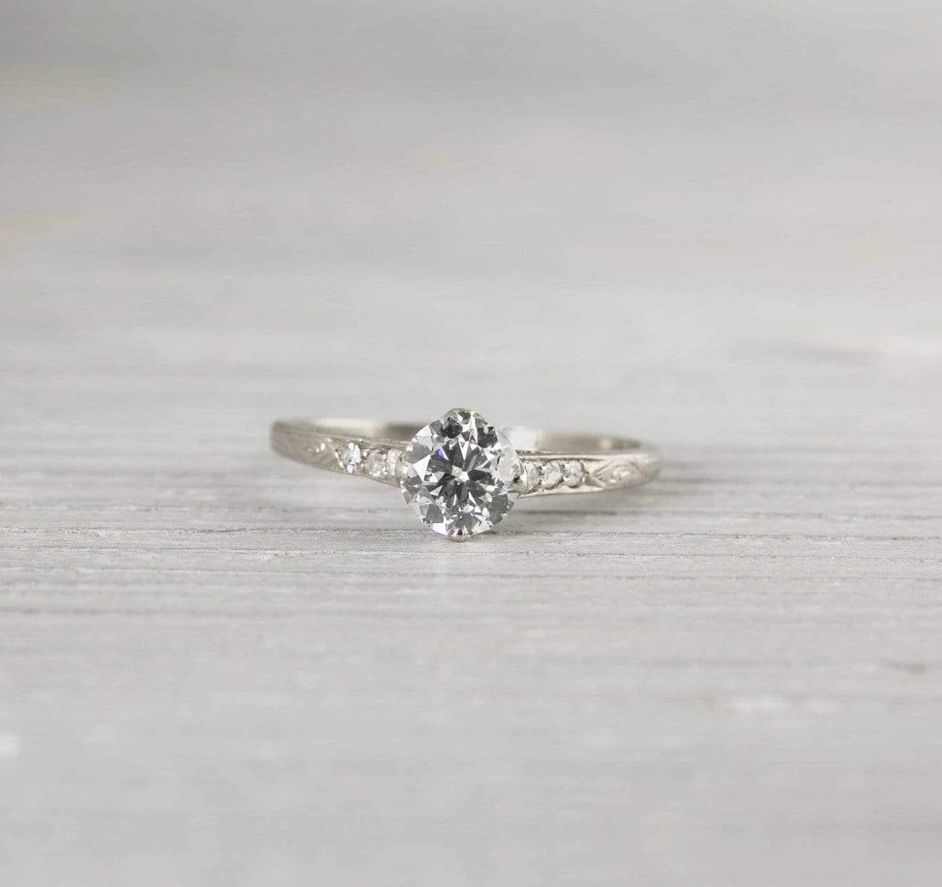 .70 Carat Vintage Art Deco Engagement Ring - Image 2