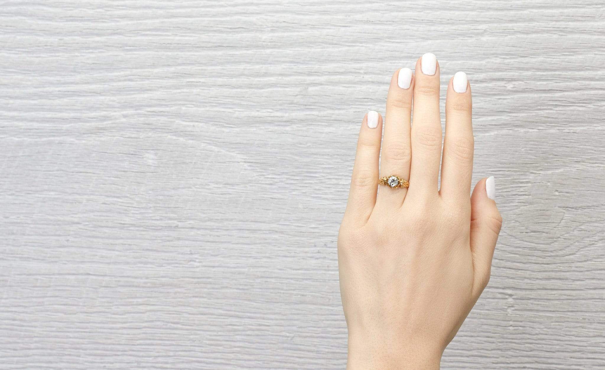 .71 Carat Gold Victorian Engagement Ring - Image 5