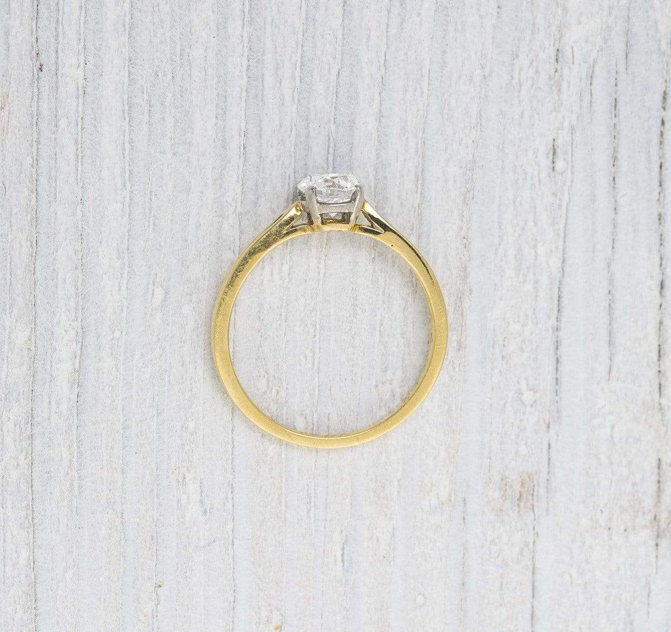 .71 Carat Vintage Tiffany & Co. Gold Solitaire Engagement Ring - Image 4