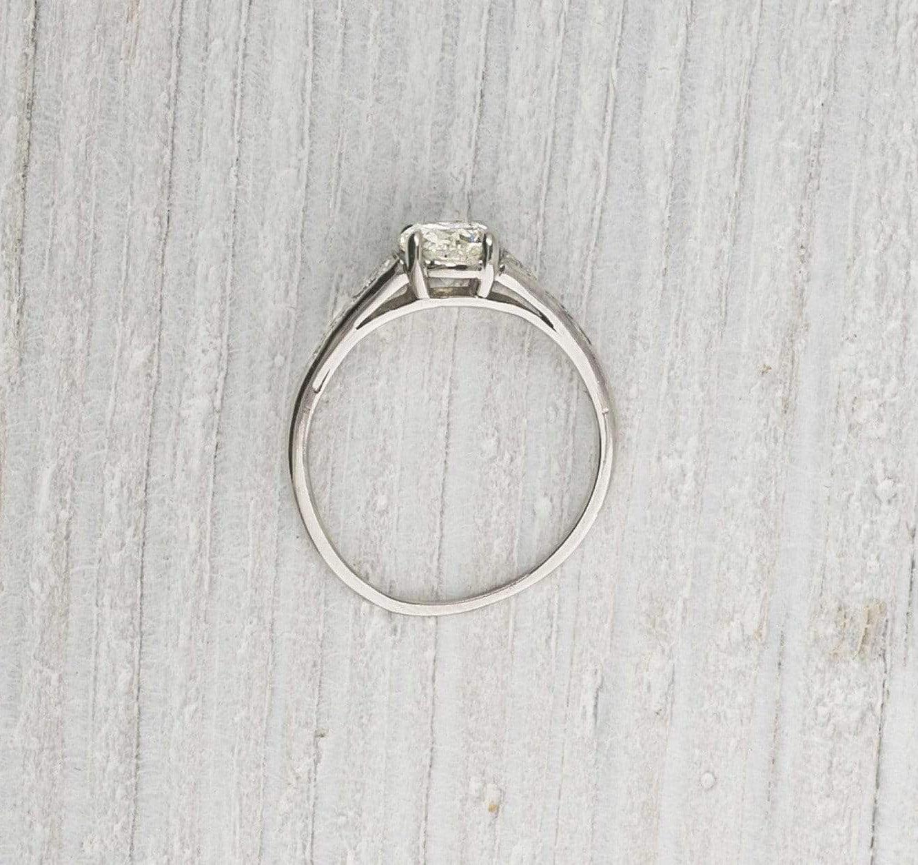 .74 Carat Art Deco Vintage Engagement Ring - Image 4