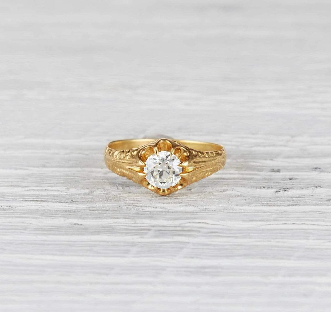 .74 Carat Victorian Diamond Engagement Ring - Image 2