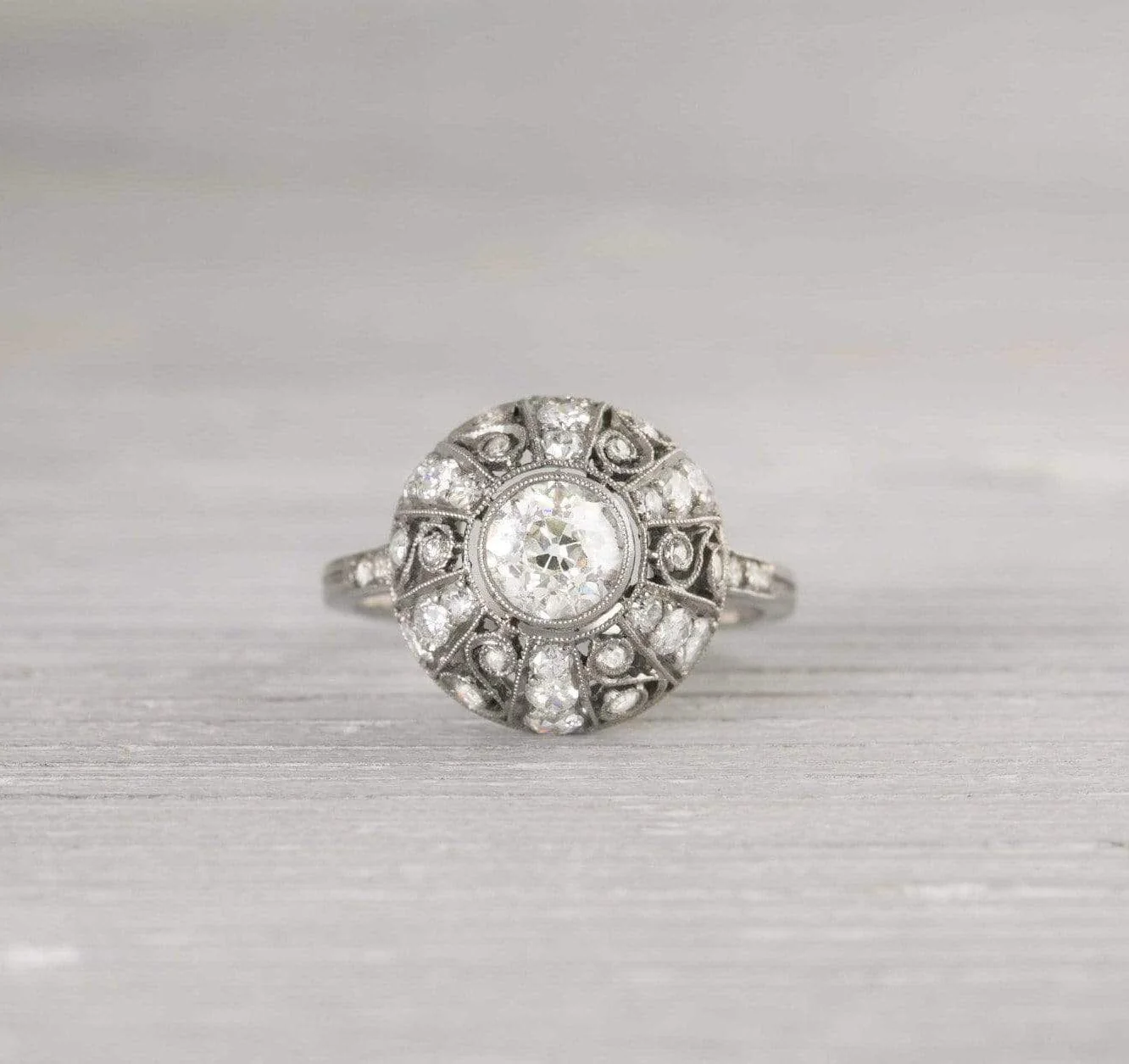 .75 Carat Edwardian Dome Engagement Ring - Image 2