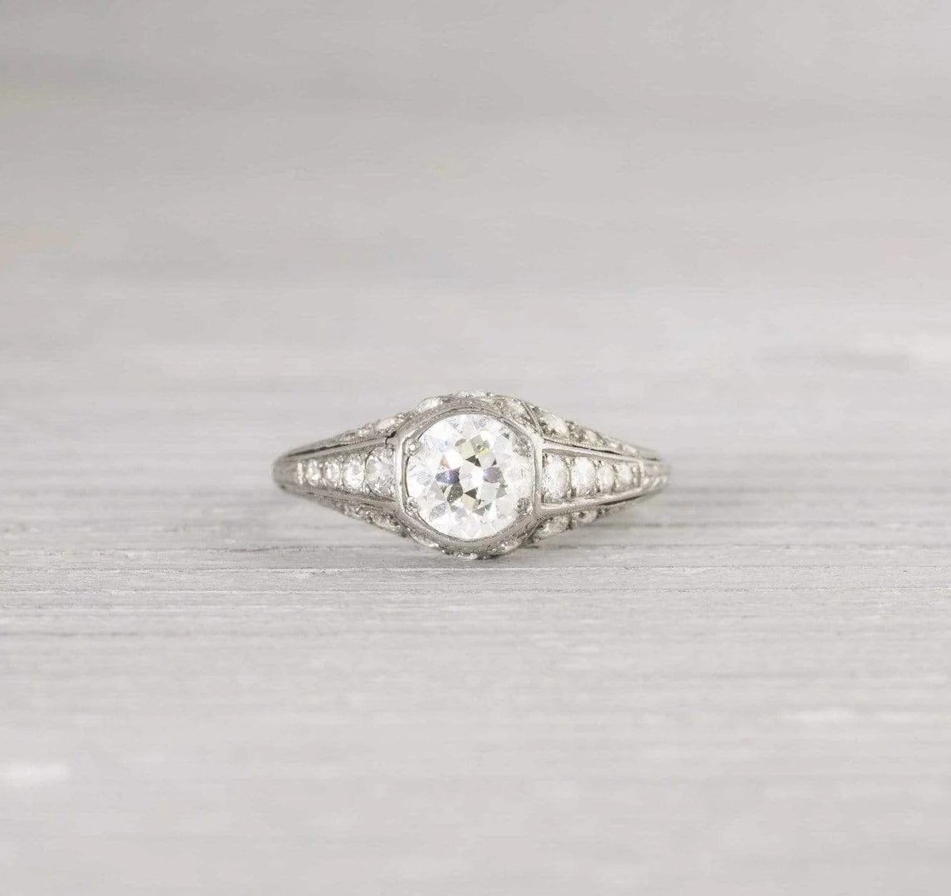 .75 Carat Vintage Diamond Engagement Ring - Image 2