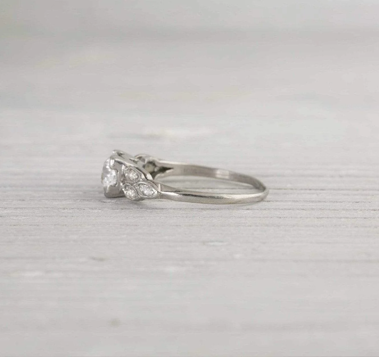 .78 Carat Vintage Art Deco Diamond Engagement Ring - Image 3