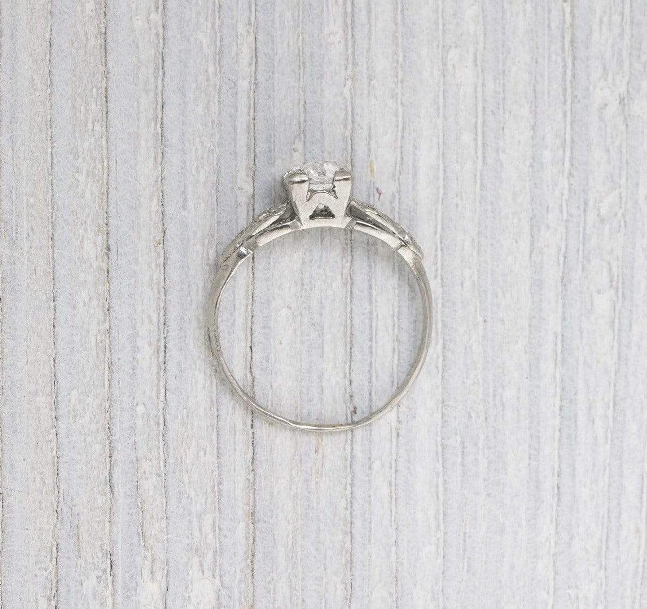 .78 Carat Vintage Art Deco Diamond Engagement Ring - Image 4