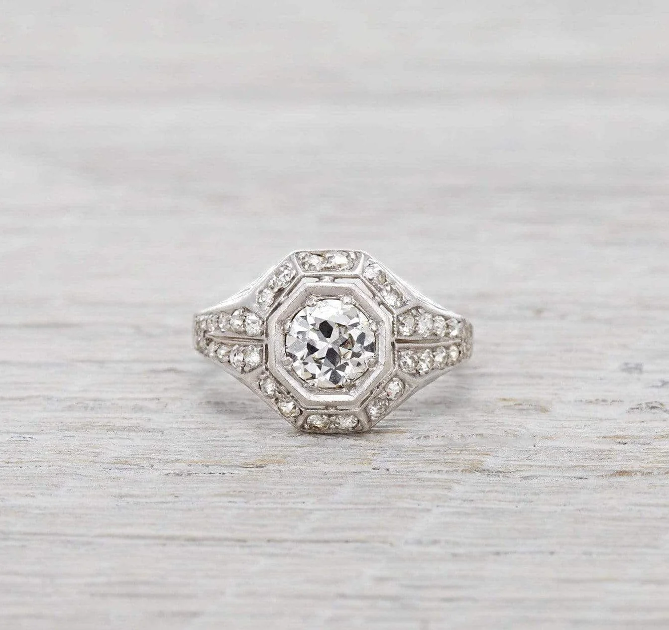 .78 Carat Vintage Art Deco Engagement Ring - Image 2