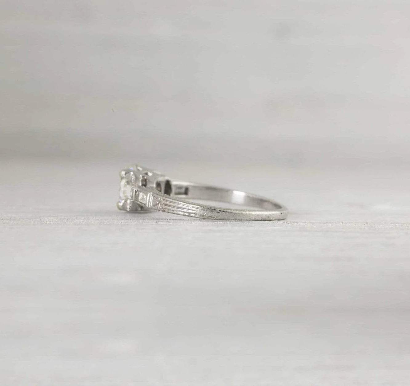 .80 Carat Art Deco Diamond Engagement Ring - Image 3