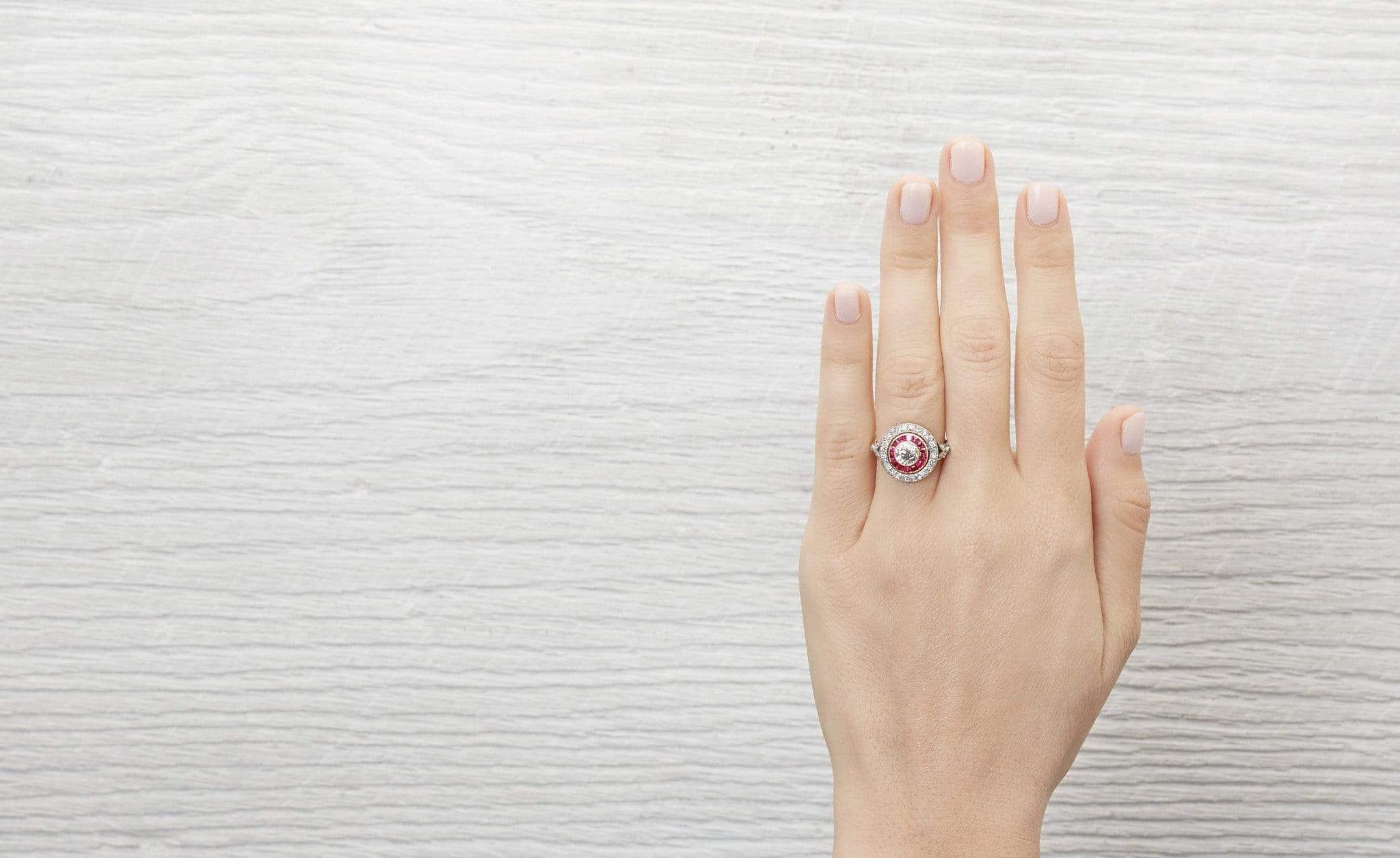 .80 Carat Edwardian Diamond and Ruby Ring - Image 5