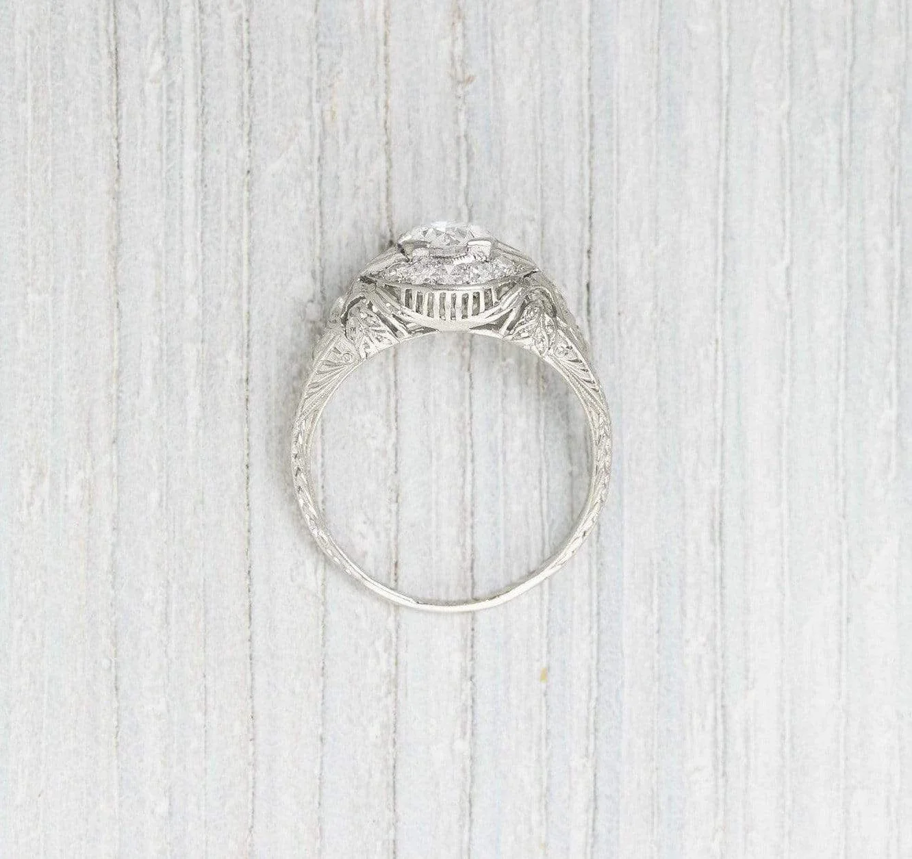 .80 Carat Vintage Art Deco Engagement Ring - Image 2