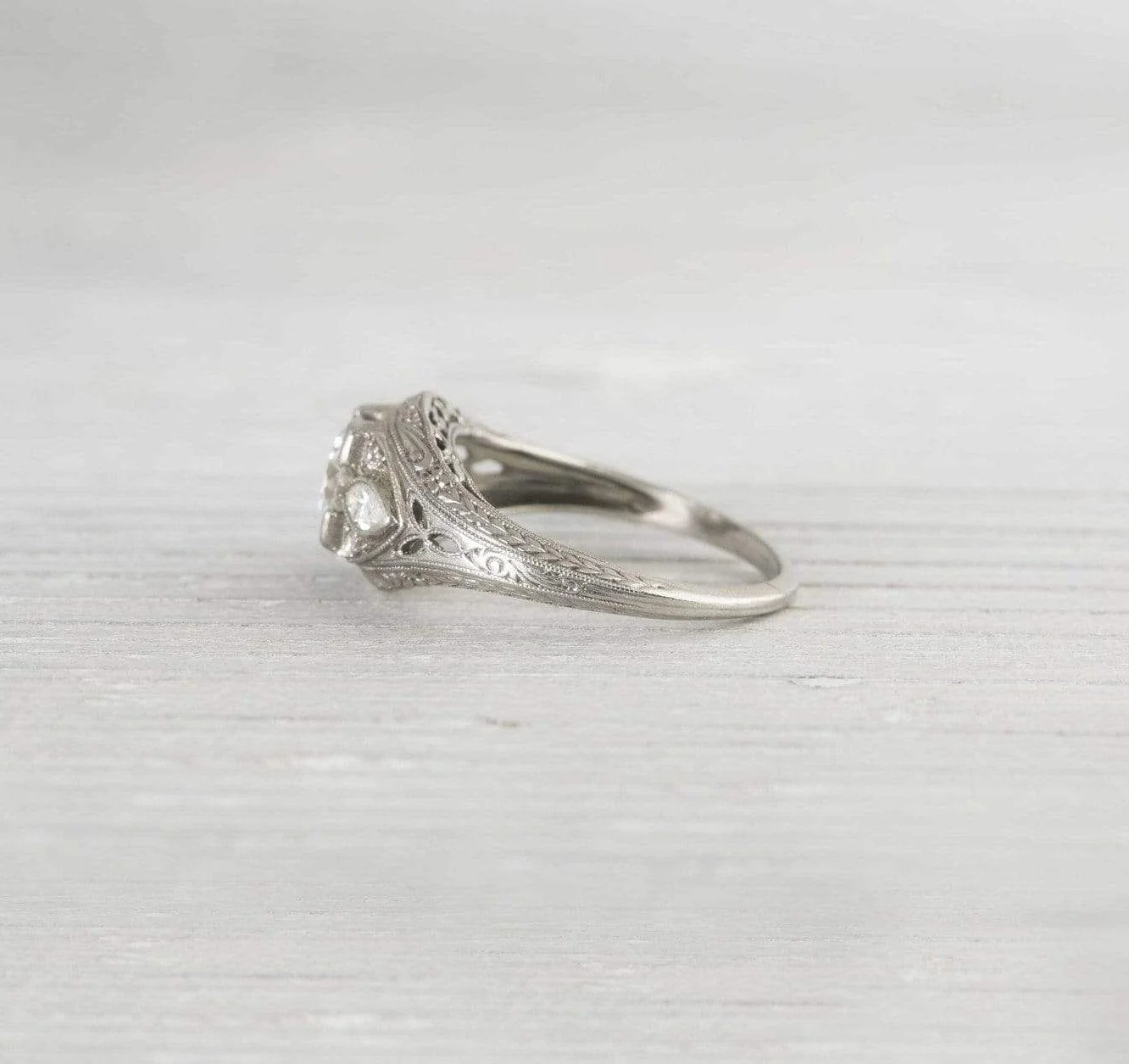 .80 Carat Vintage Edwardian Engagement Ring - Image 3
