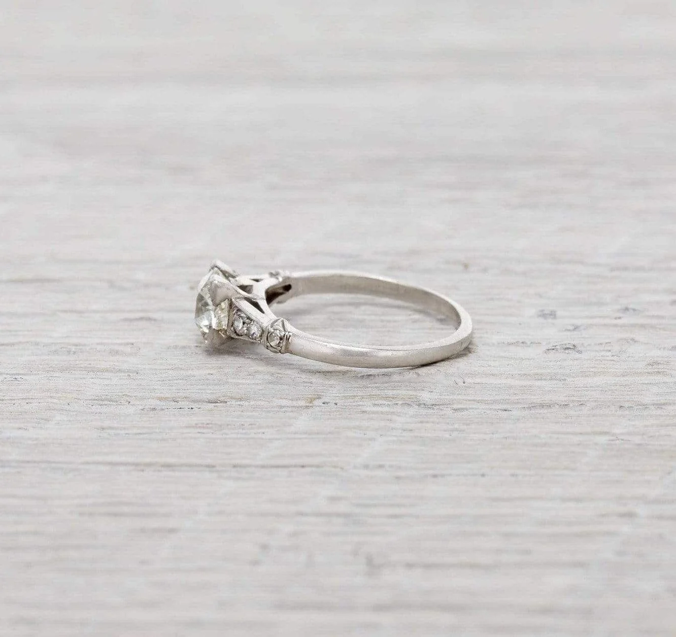 .84 Carat Old European Cut Diamond Engagement Ring - Image 3