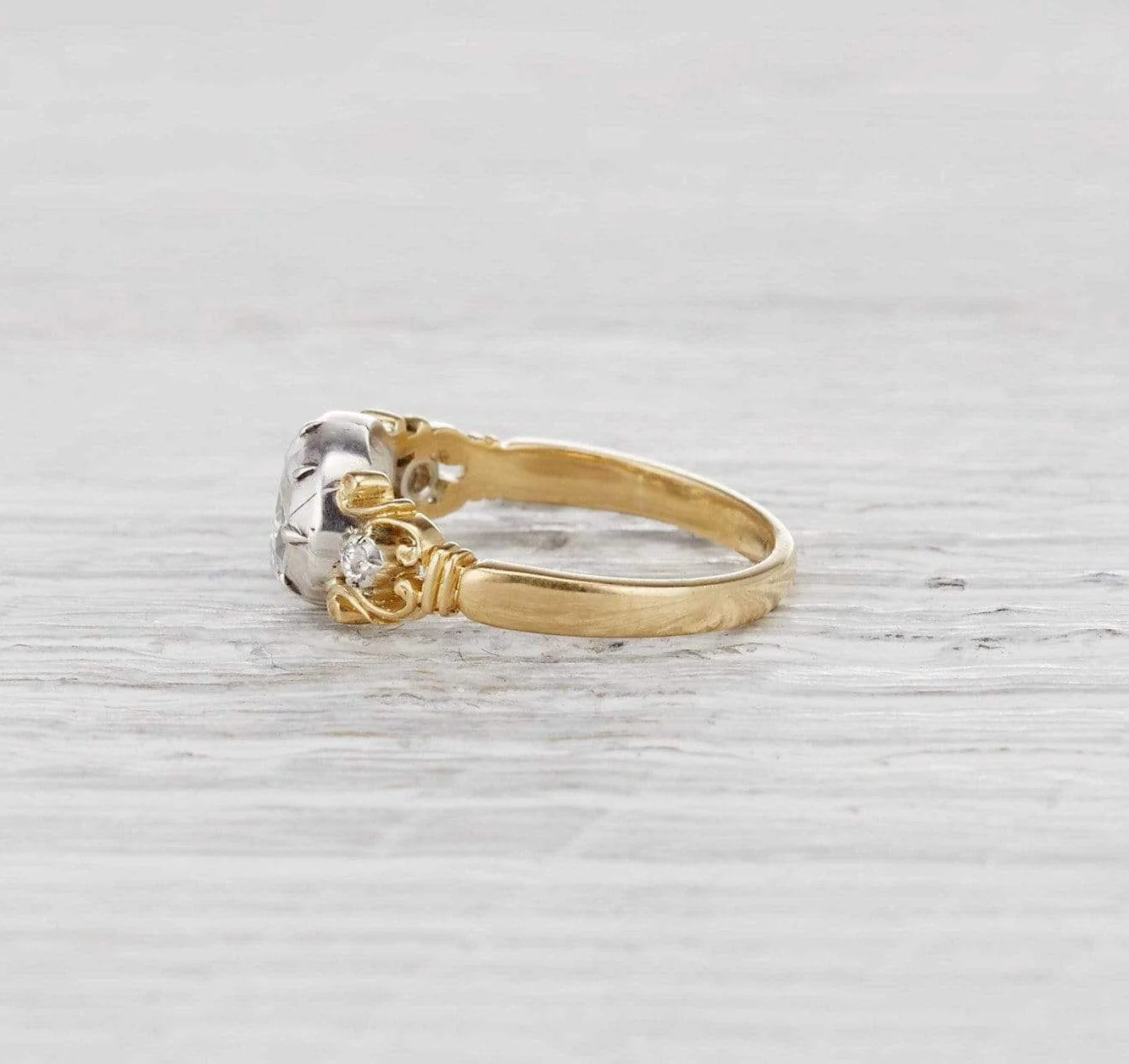 .85 Carat Georgian Diamond Engagement Ring - Image 3