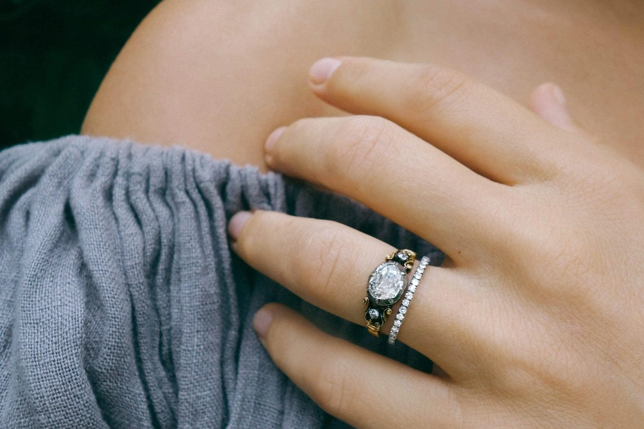 .85 Carat Georgian Diamond Engagement Ring - Image 5
