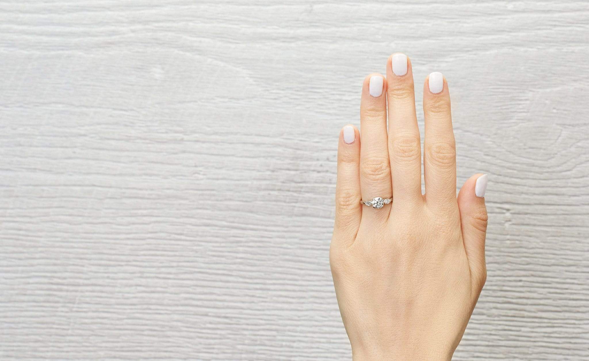 .85 Carat Art Deco Three-Stone Engagement Ring - Image 5