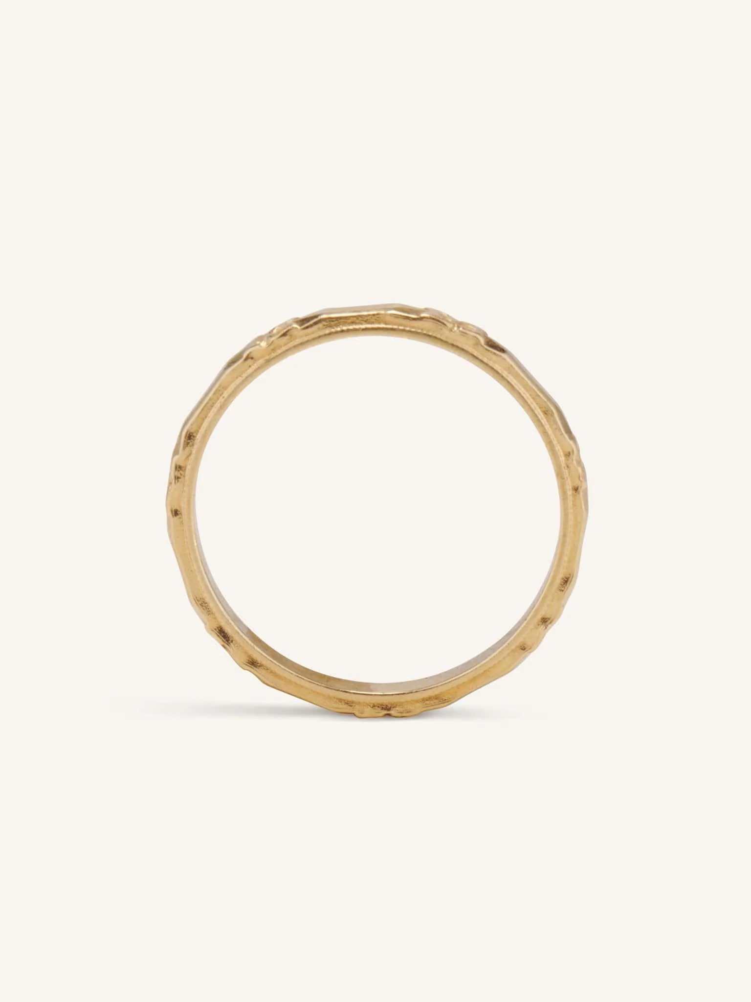 Edwardian Orange Blossom Gold Wedding Band - Image 3