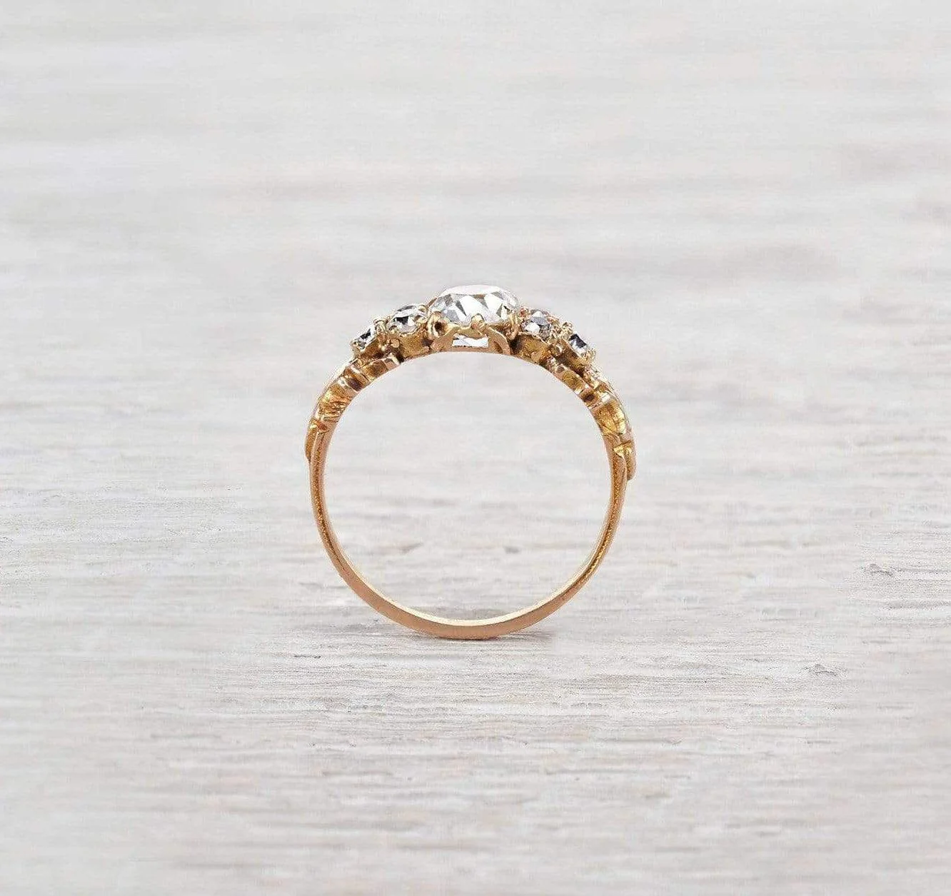 .87 Carat Victorian Engagement Ring - Image 4