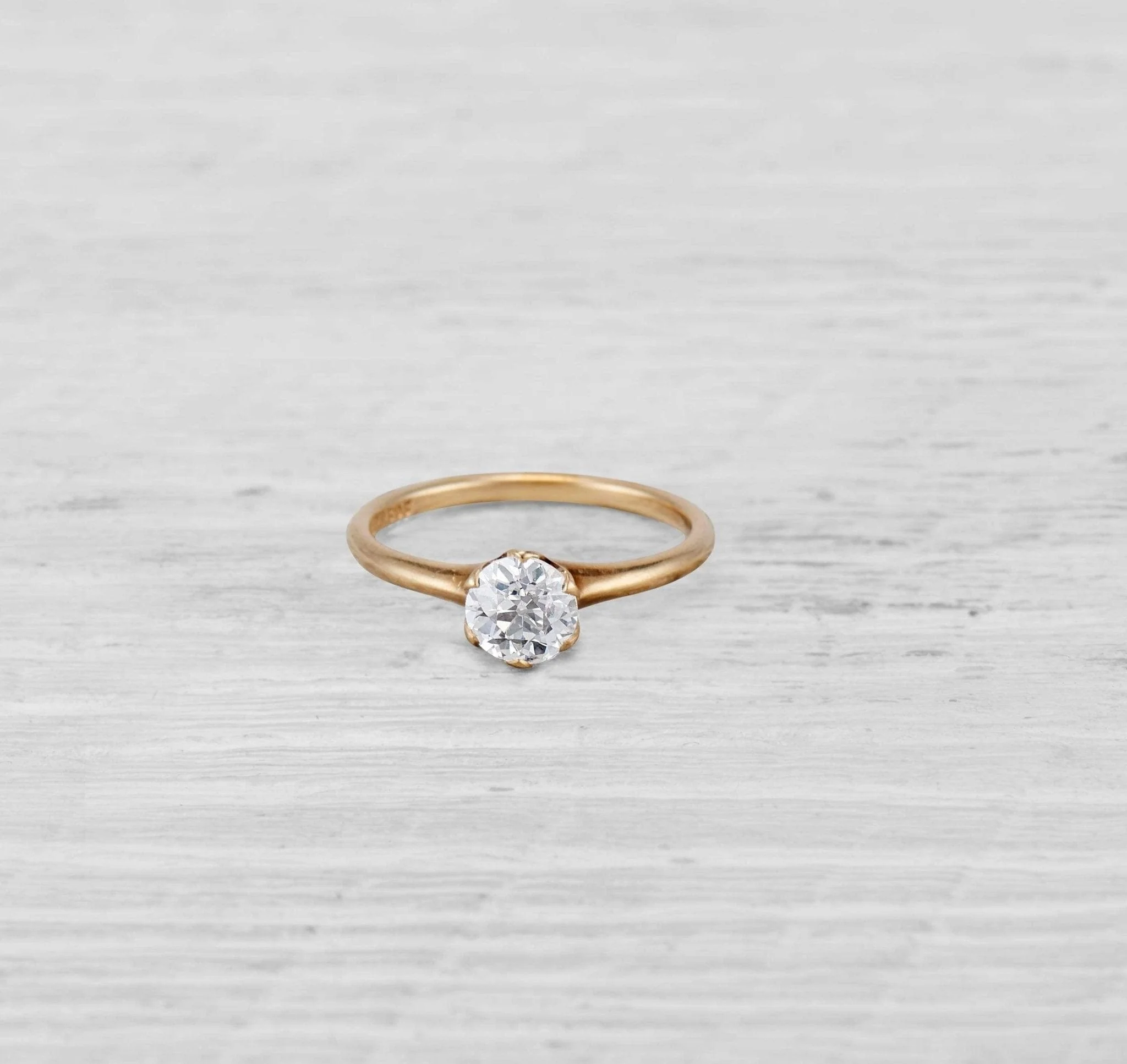 .87 CARAT EDWARDIAN DIAMOND ENGAGEMENT RING - Image 2