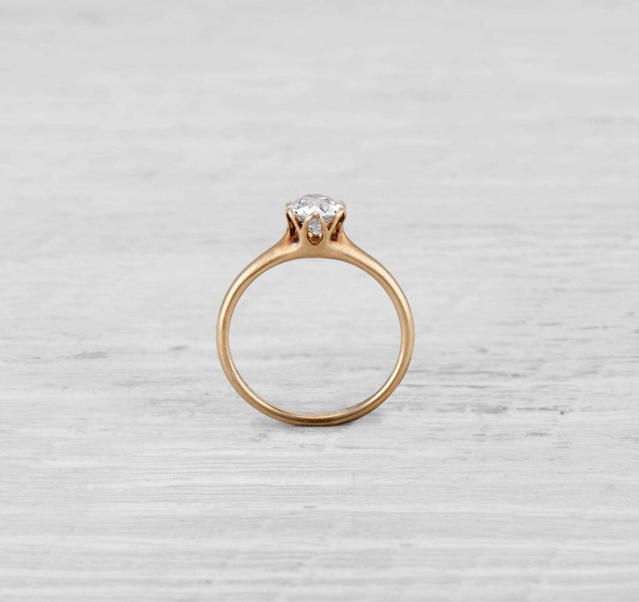 .87 CARAT EDWARDIAN DIAMOND ENGAGEMENT RING - Image 4