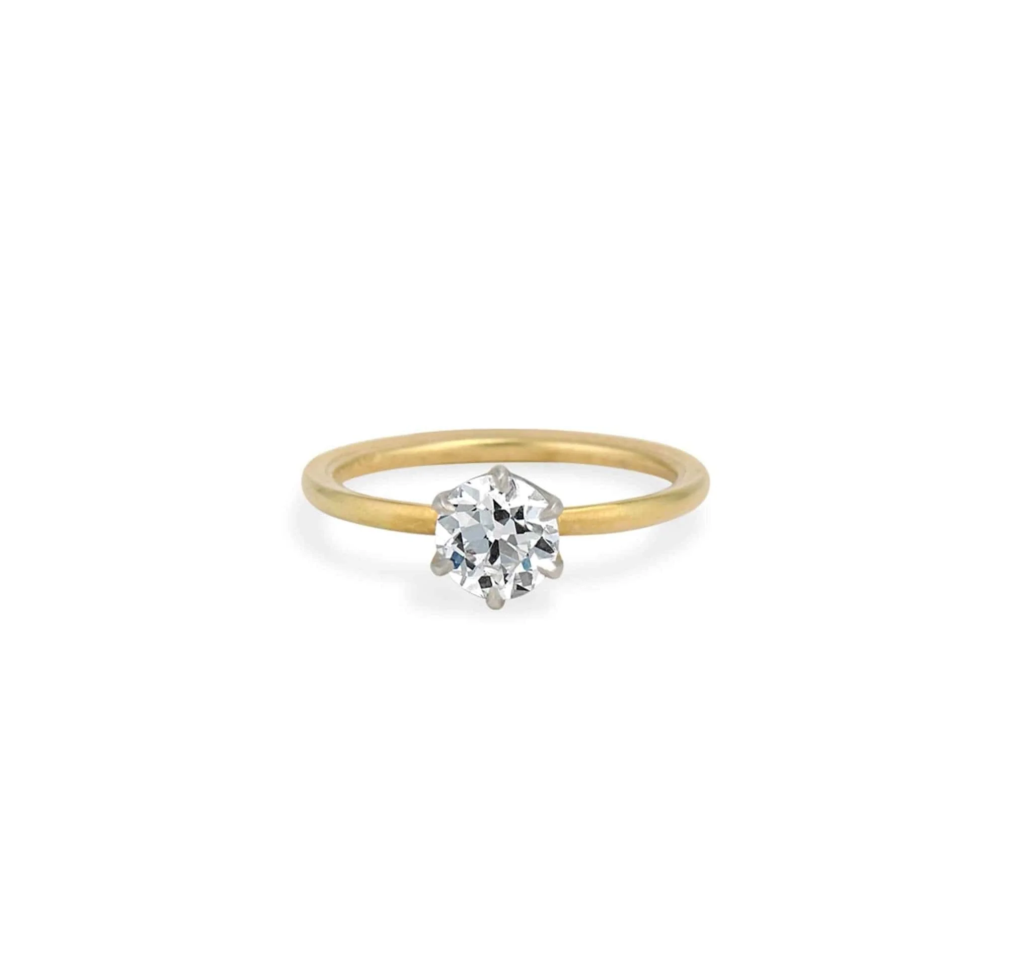 .87 CARAT TIFFANY & CO DIAMOND GOLD SOLITAIRE RING - Image 2