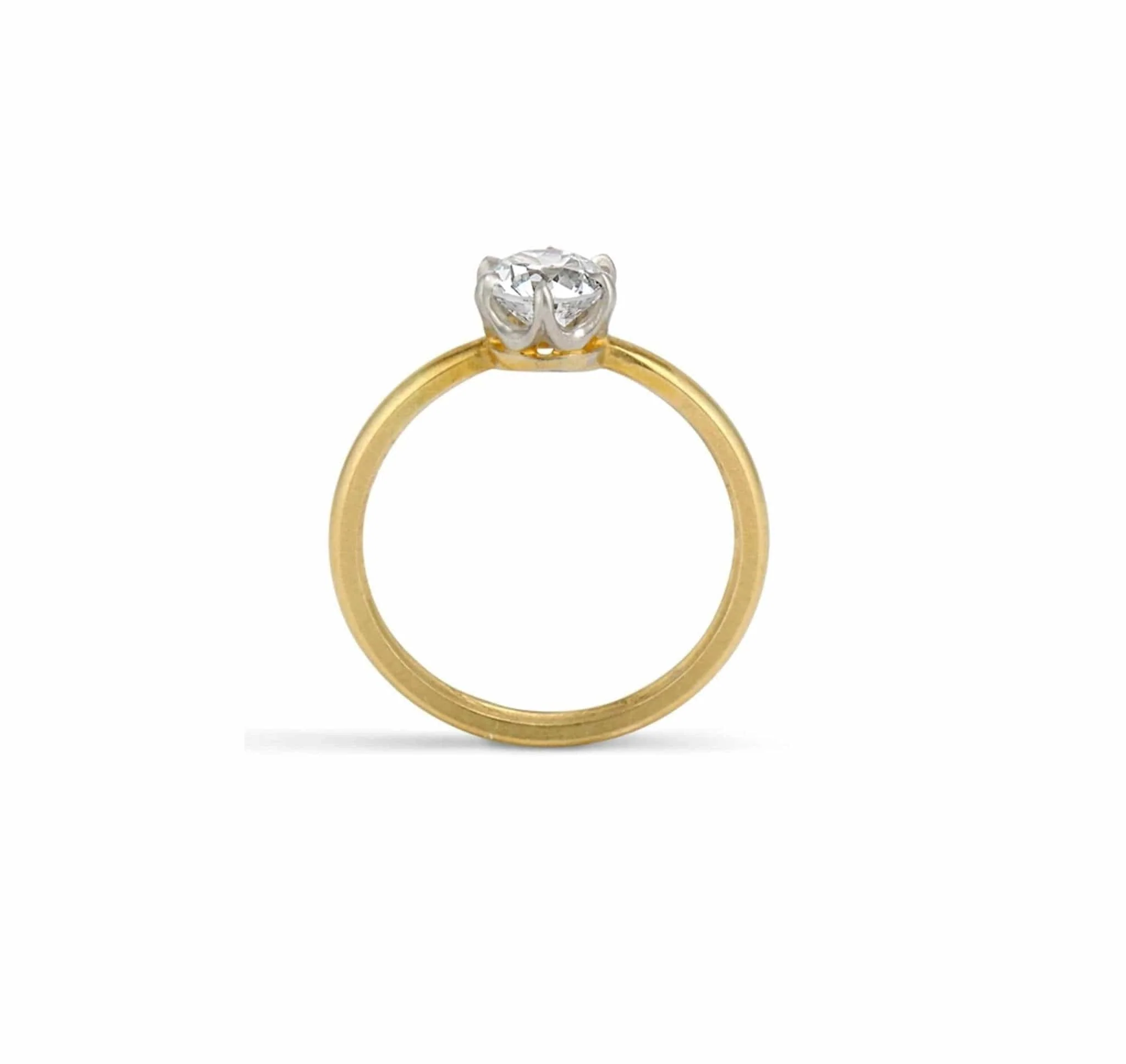 .87 CARAT TIFFANY & CO DIAMOND GOLD SOLITAIRE RING - Image 4