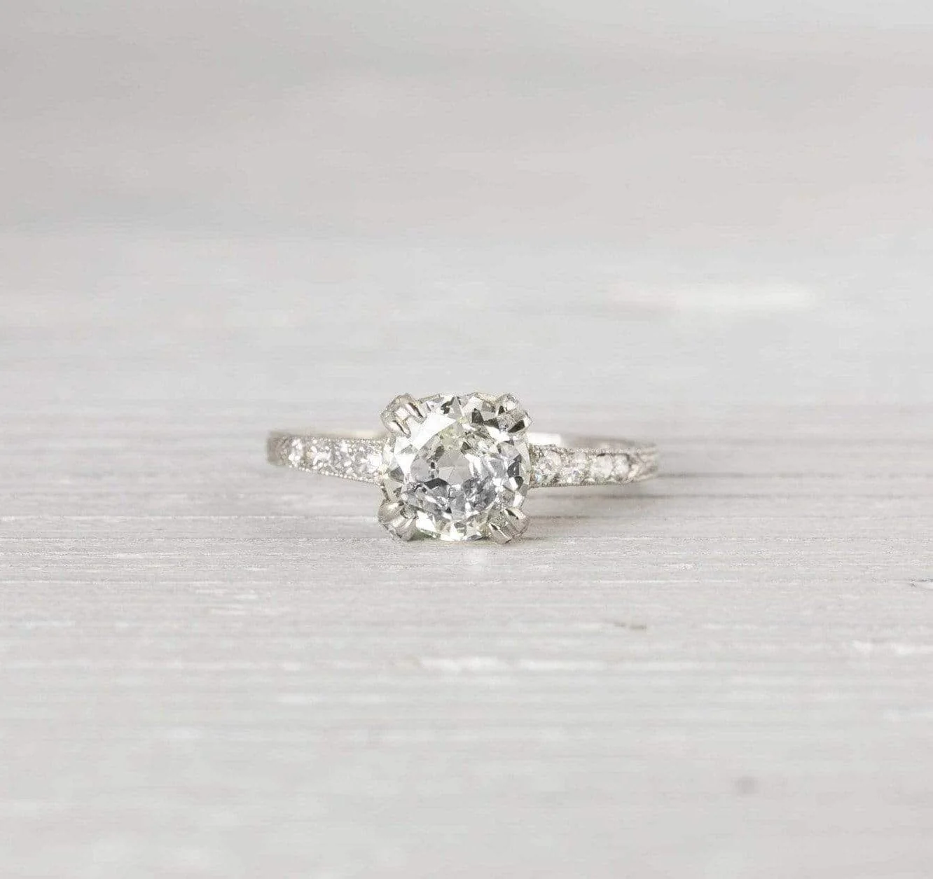 .88 Carat Vintage Art Deco Engagement Ring - Image 2