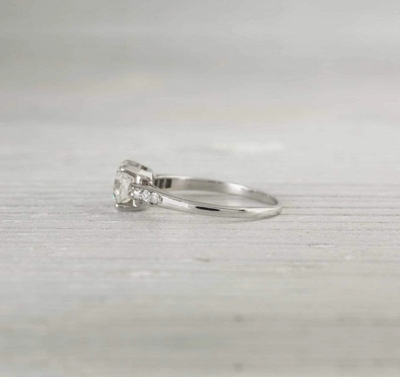 .88 Carat Vintage Art Deco Engagement Ring - Image 3