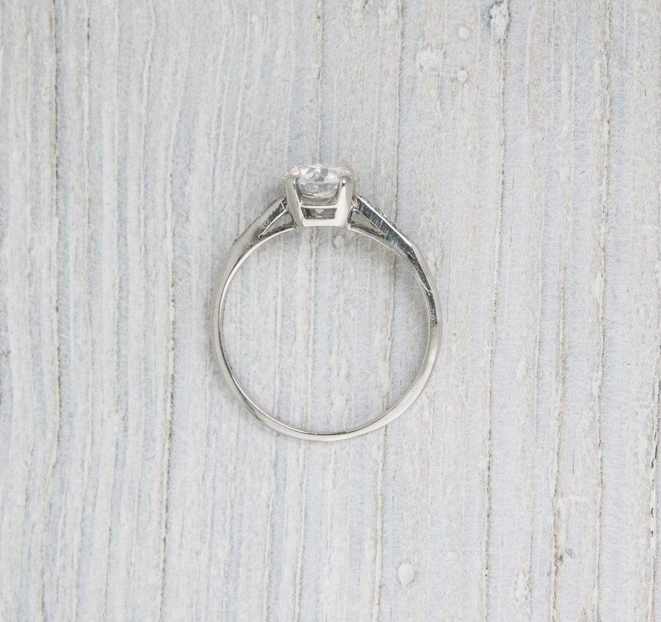 .88 Carat Vintage Art Deco Engagement Ring - Image 4