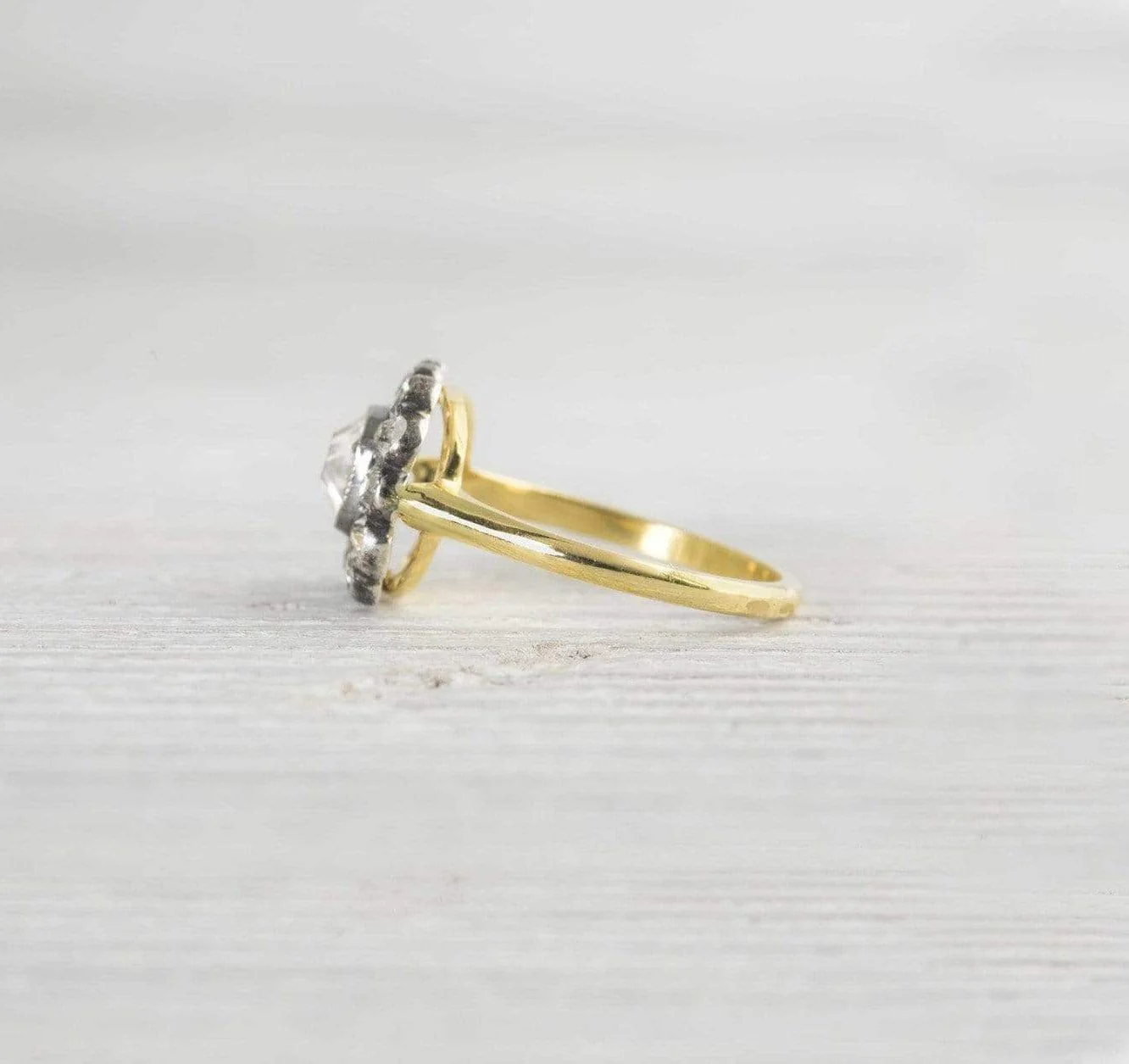 .90 Carat Antique Cluster Engagement Ring - Image 3