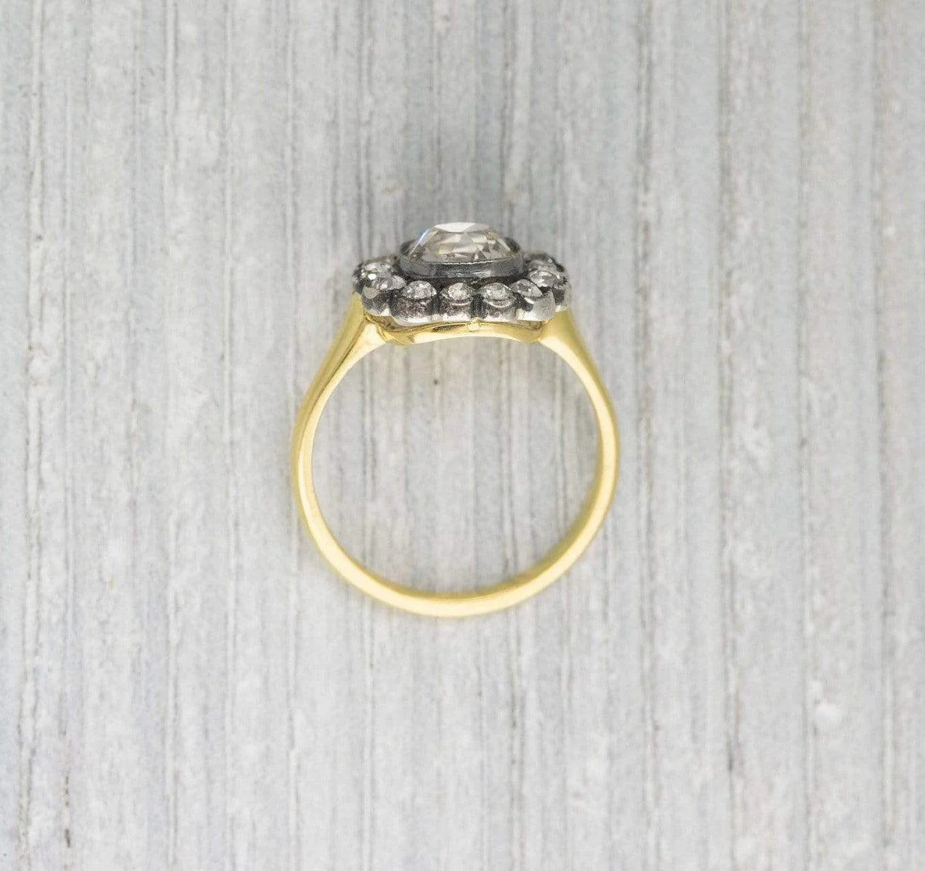 .90 Carat Antique Cluster Engagement Ring - Image 4
