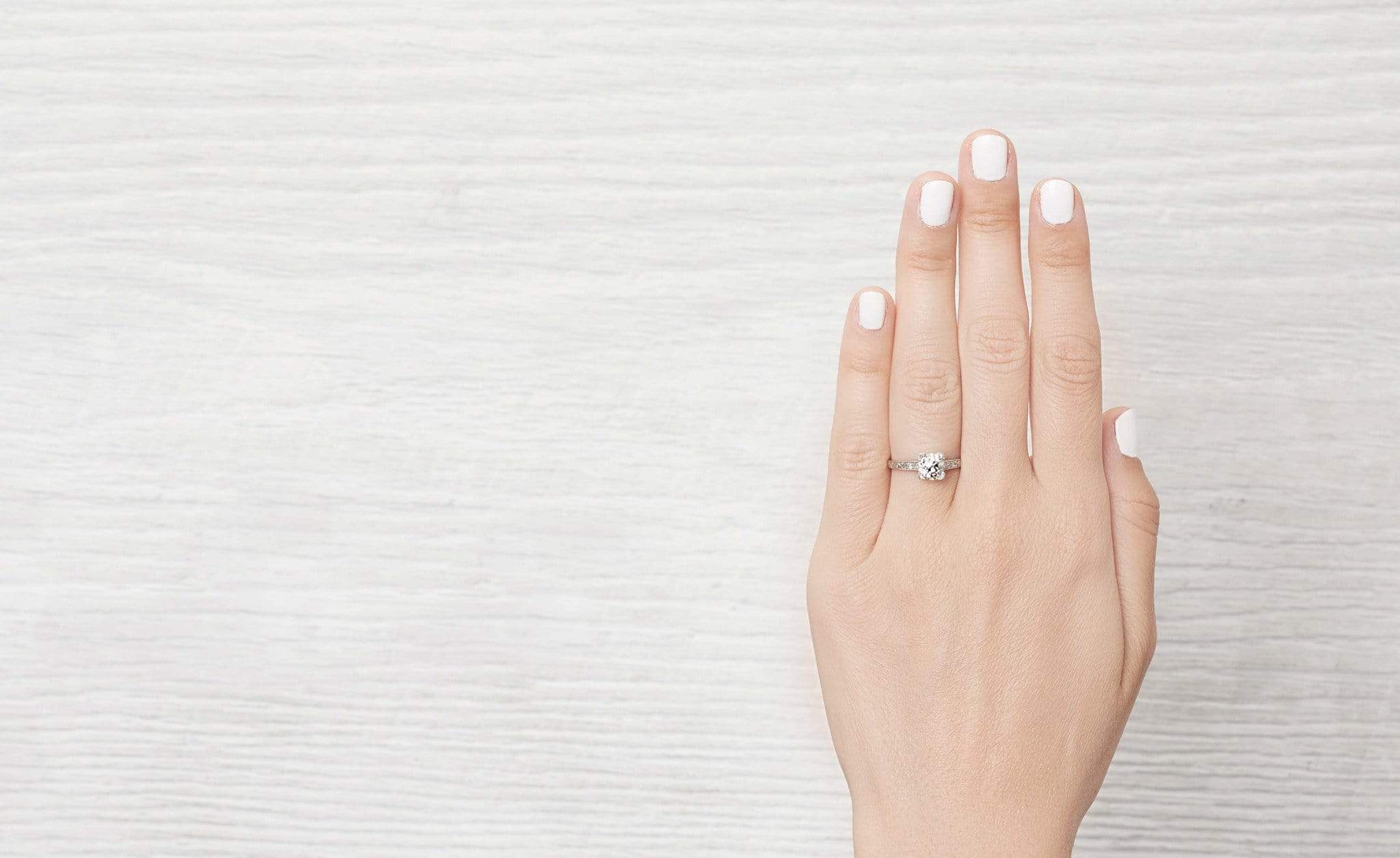 .90 Carat Art Deco Engagement Ring - Image 5