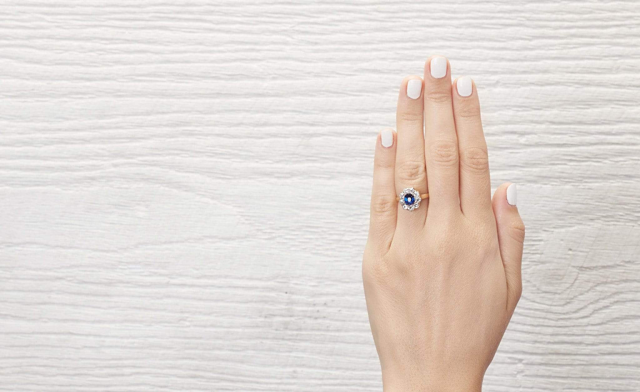 .90 Carat Victorian Sapphire Engagement Ring - Image 5