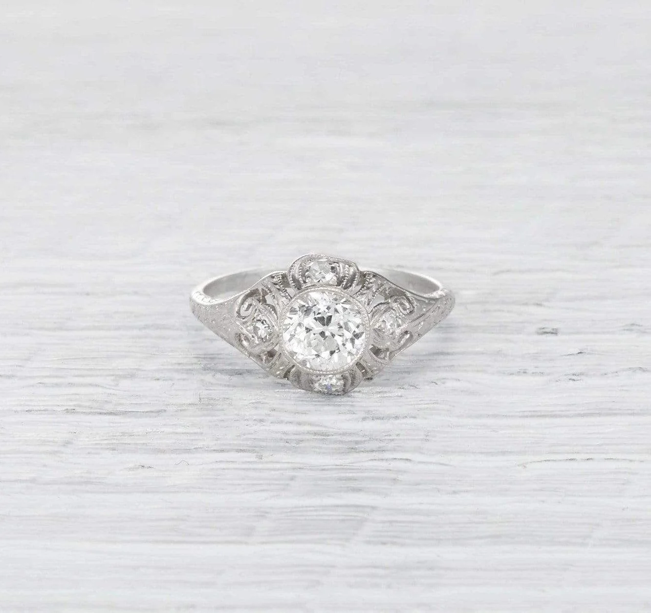.92 Carat Edwardian Diamond Engagement Ring - Image 2