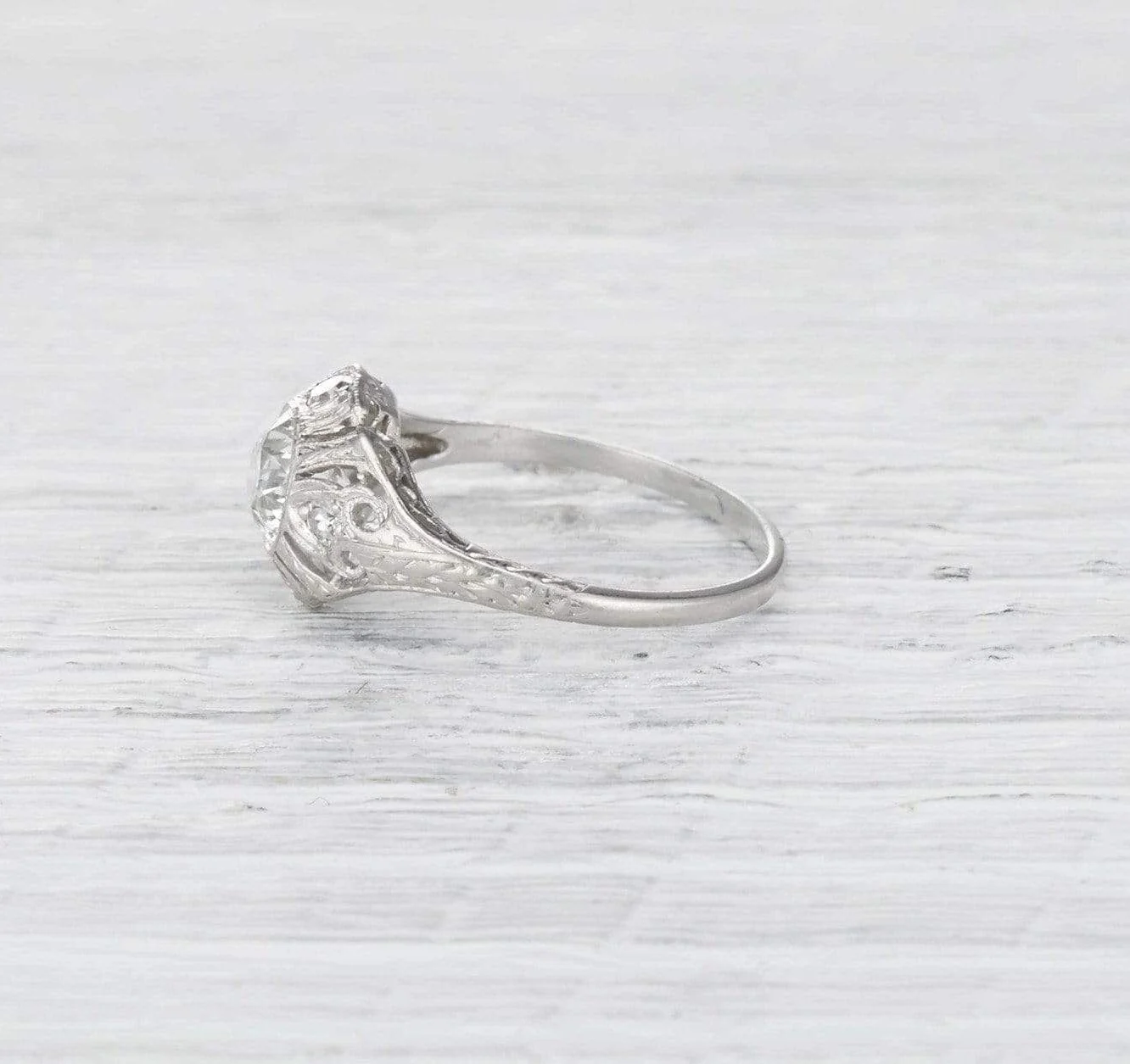 .92 Carat Edwardian Diamond Engagement Ring - Image 3