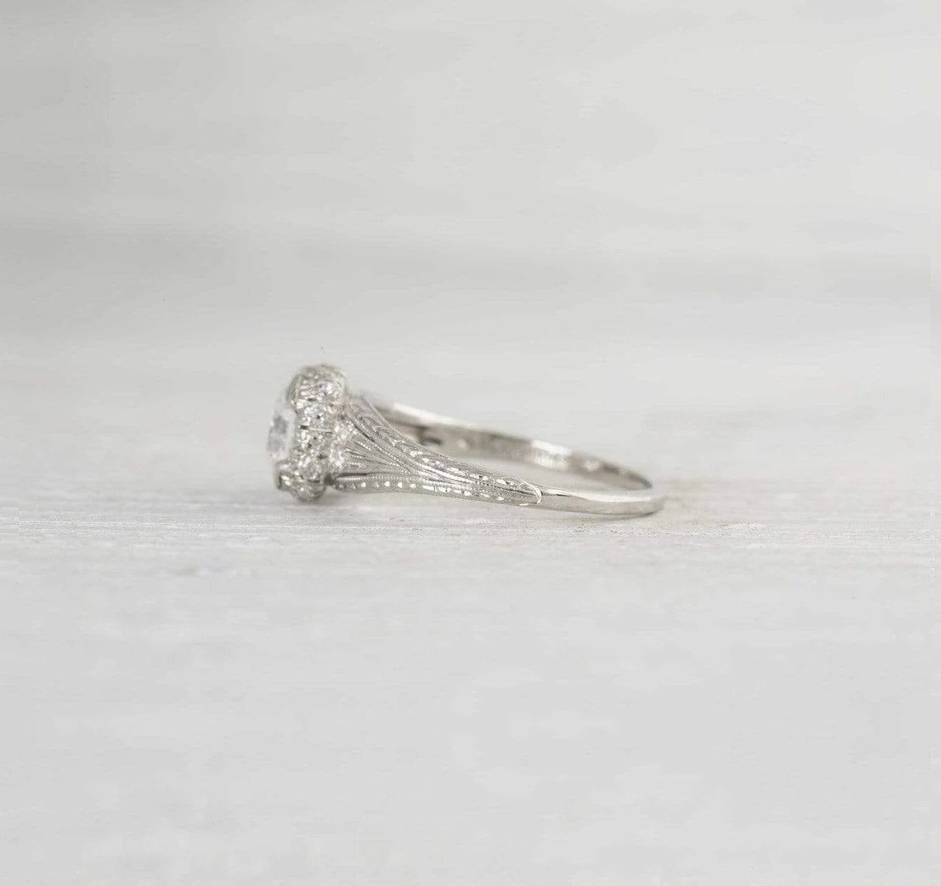 .93 Carat Edwardian Diamond Engagement Ring - Image 3