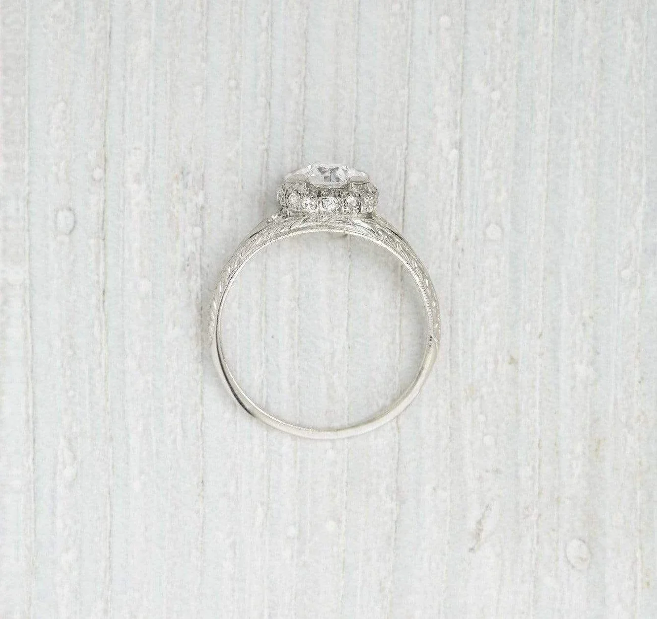 .93 Carat Edwardian Diamond Engagement Ring - Image 4