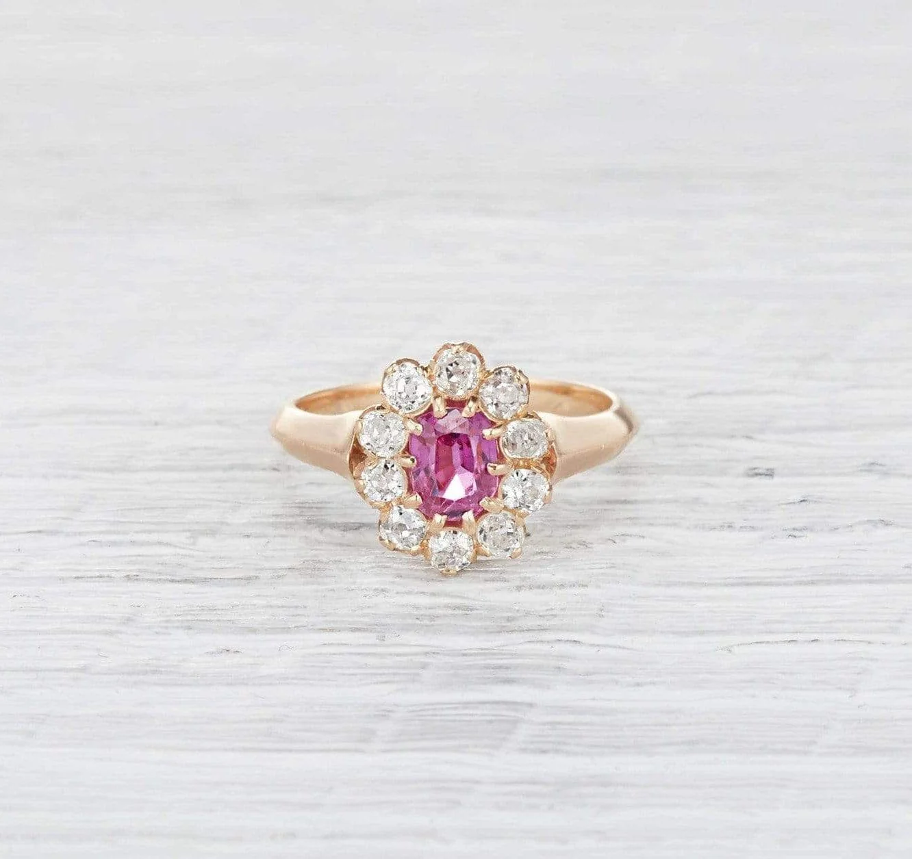 .95 Carat Victorian Pink Sapphire Ring - Image 2