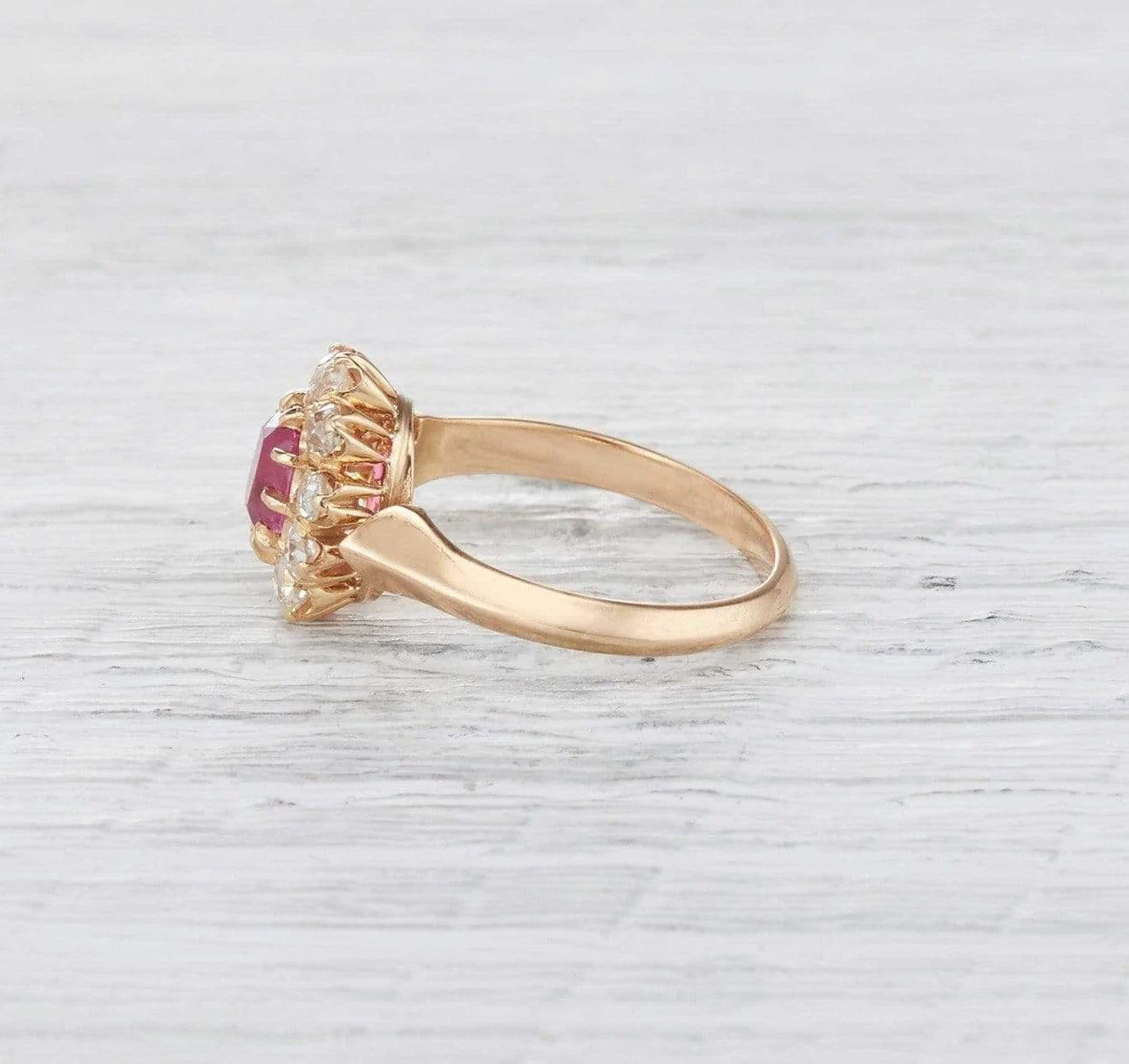 .95 Carat Victorian Pink Sapphire Ring - Image 3
