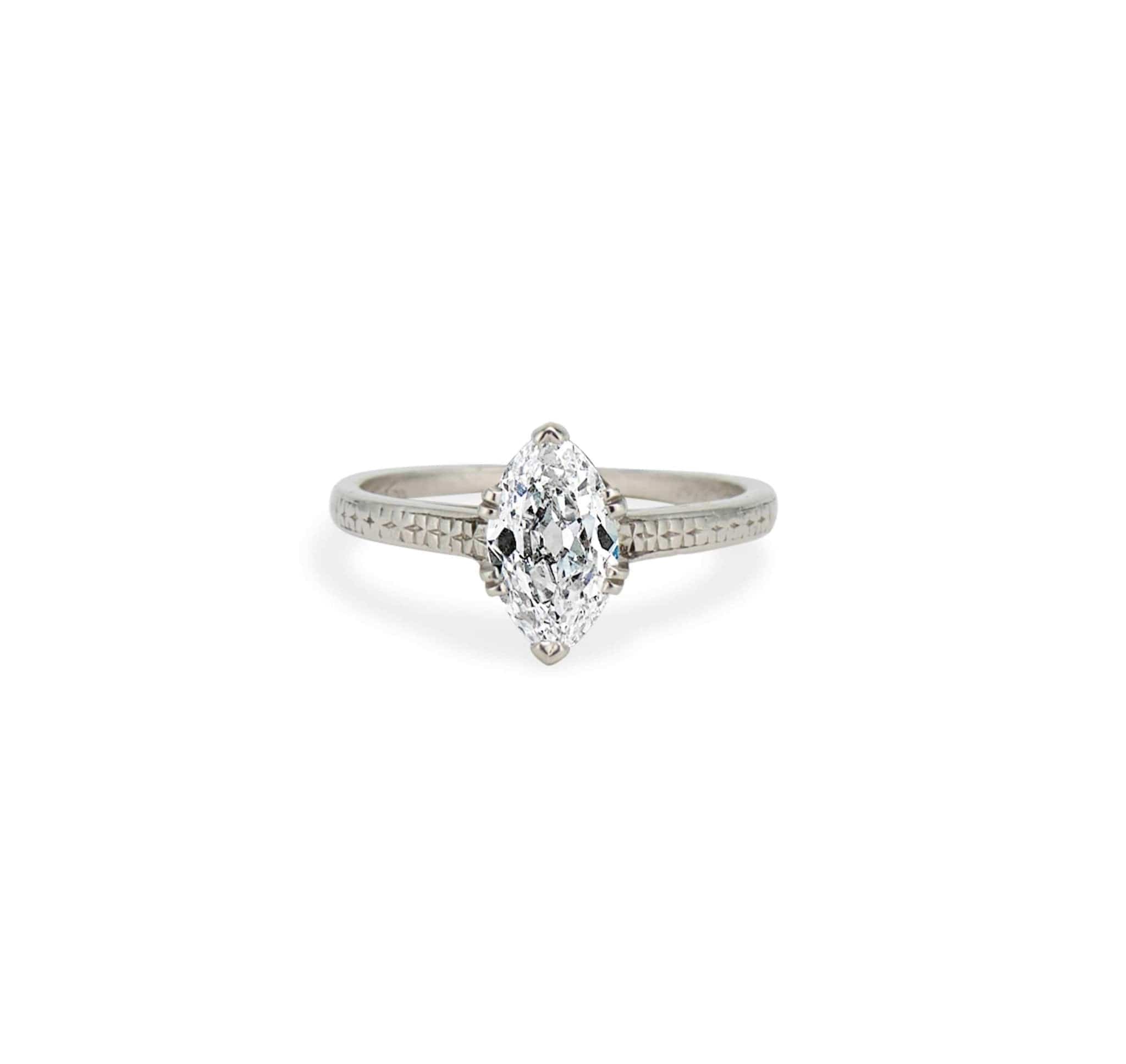 .98 Carat Tiffany & Co Art Deco Diamond Ring - Image 2