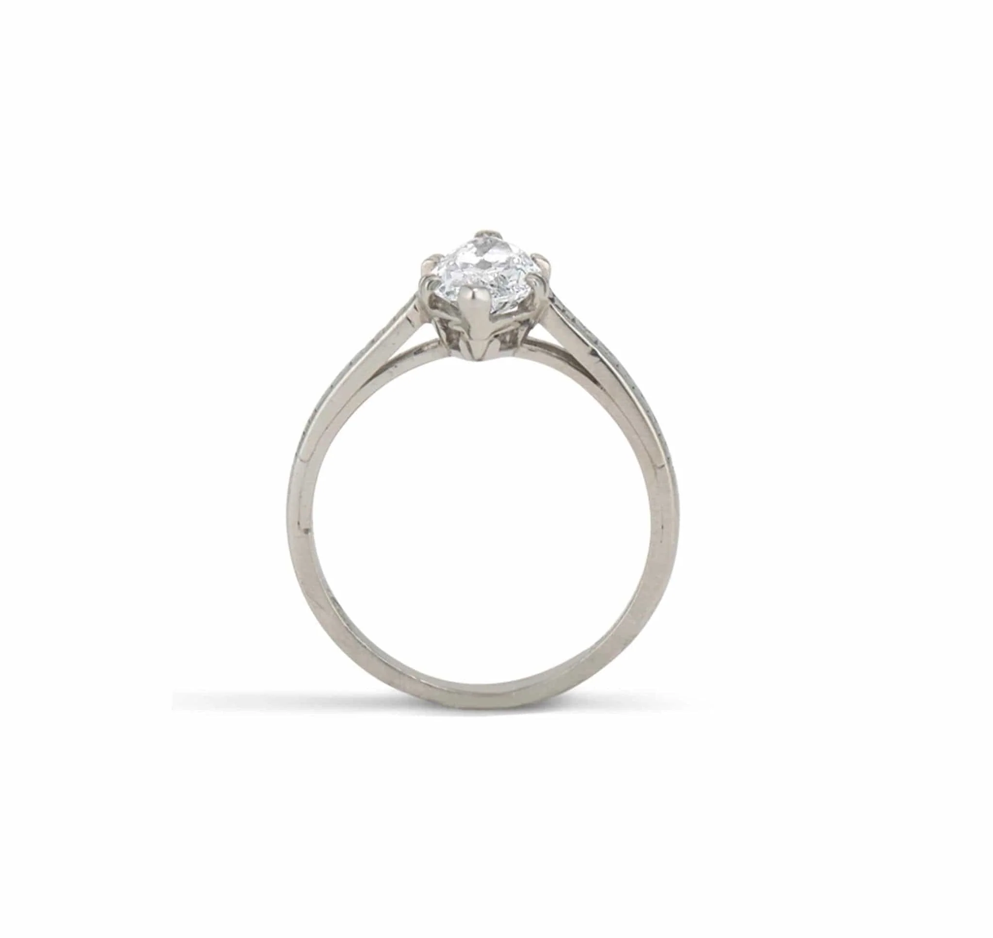 .98 Carat Tiffany & Co Art Deco Diamond Ring - Image 4