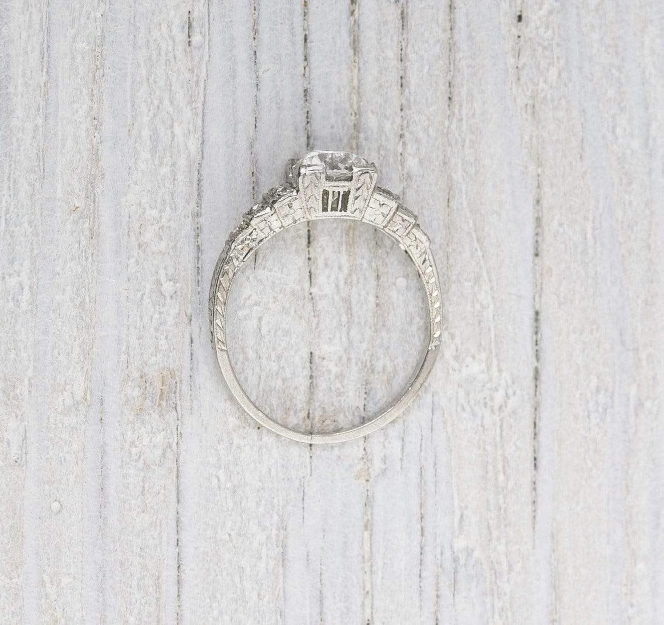 .99 Carat Art Deco Vintage Engagement Ring - Image 4