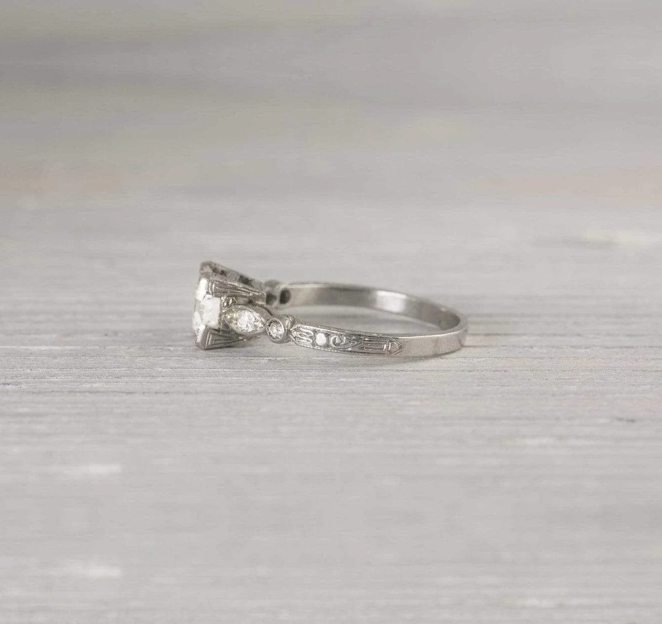 .99 Carat Old European Cut Diamond Engagement Ring - Image 3