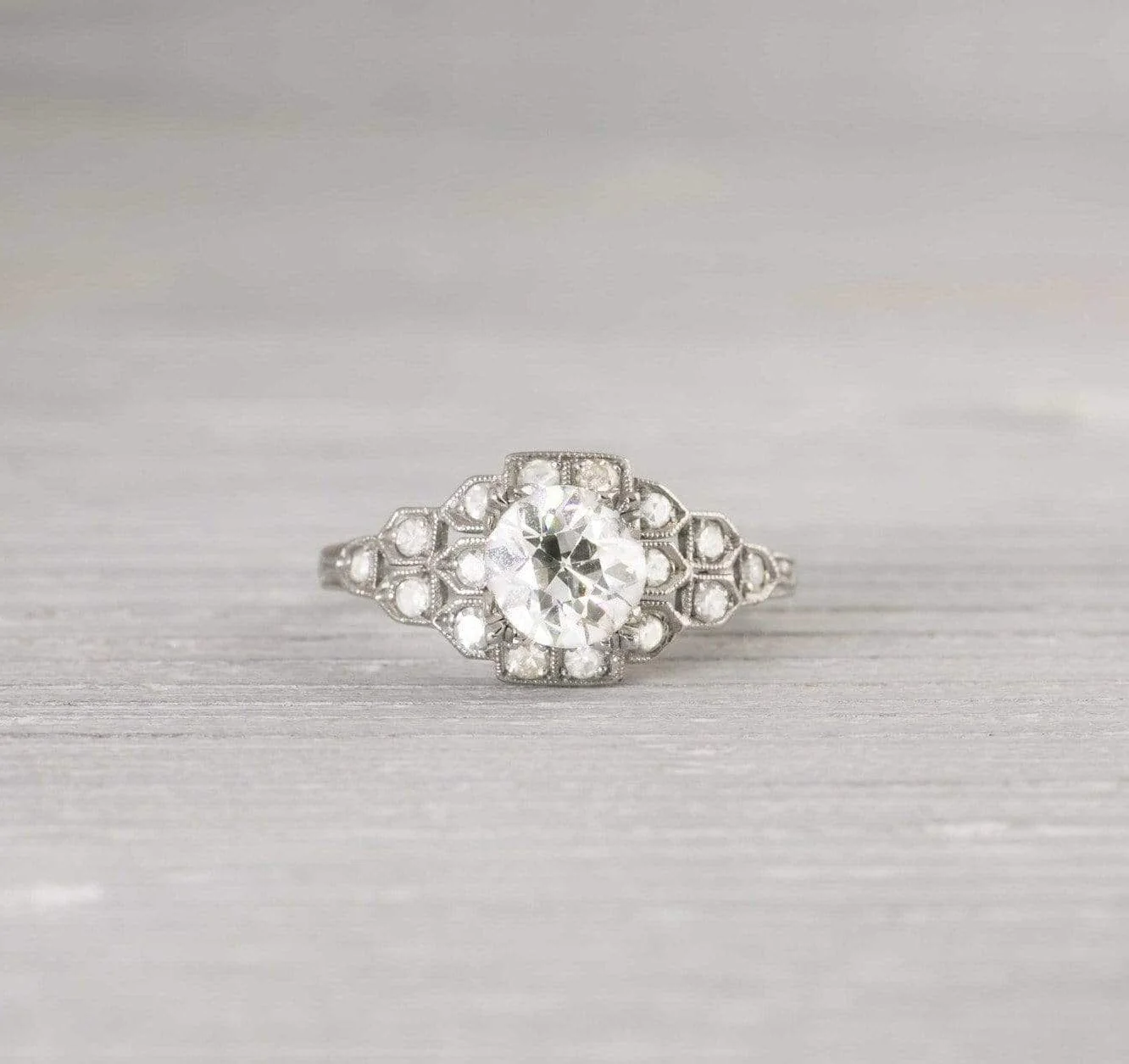 .99 Old European Cut Diamond Engagement Ring - Image 2