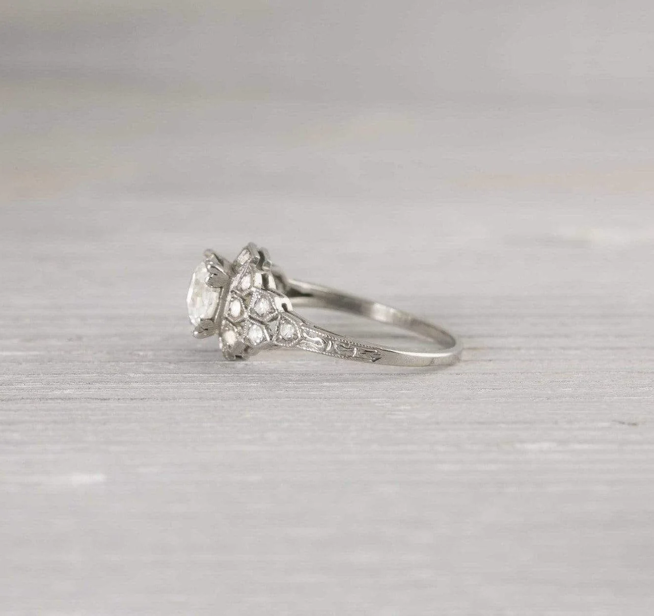 .99 Old European Cut Diamond Engagement Ring - Image 3