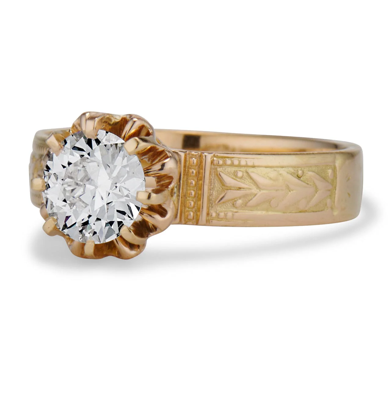 Antique 1.03 Carat Old European Cut Diamond Ring - Image 2