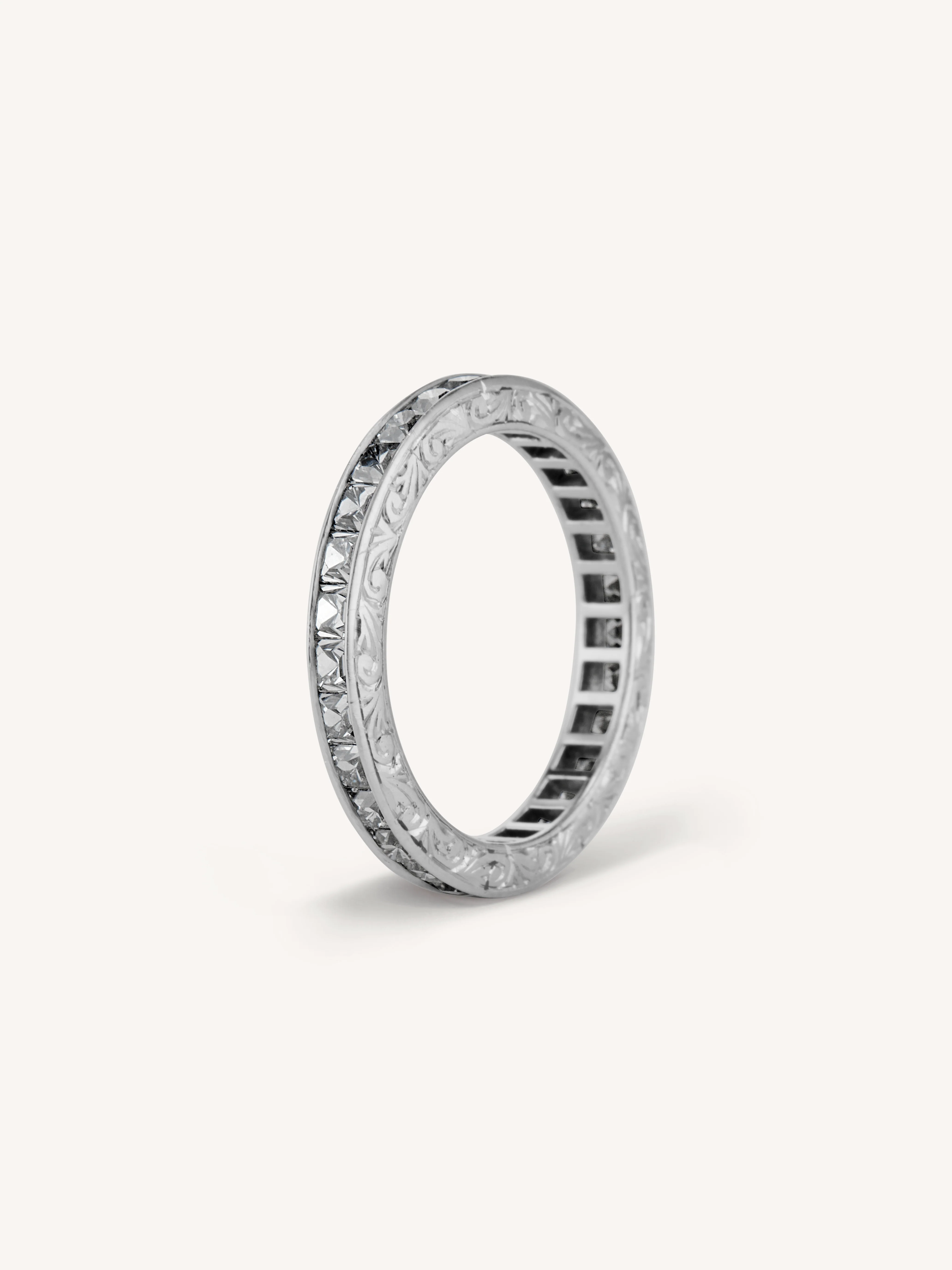 Art Deco 2.50 Carat French Cut Diamond Eternity Band - Image 4