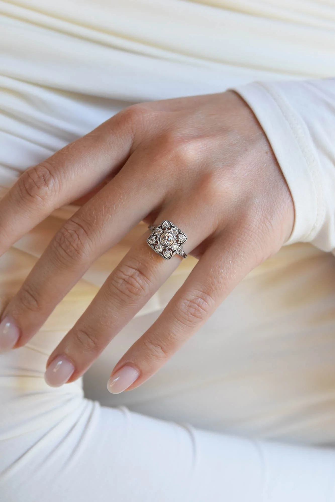 Antique Edwardian Tiffany & Co. Old European Cut Diamond Ring - Image 4