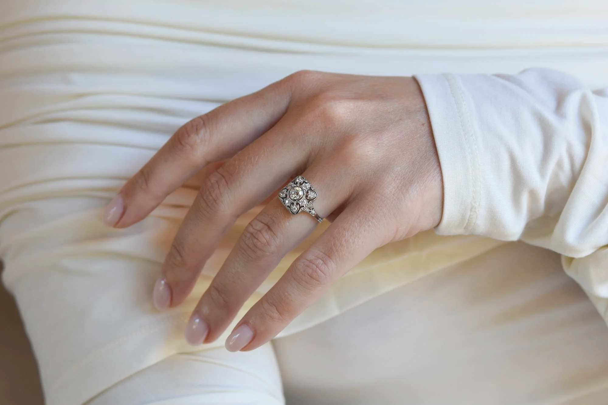 Antique Edwardian Tiffany & Co. Old European Cut Diamond Ring - Image 6