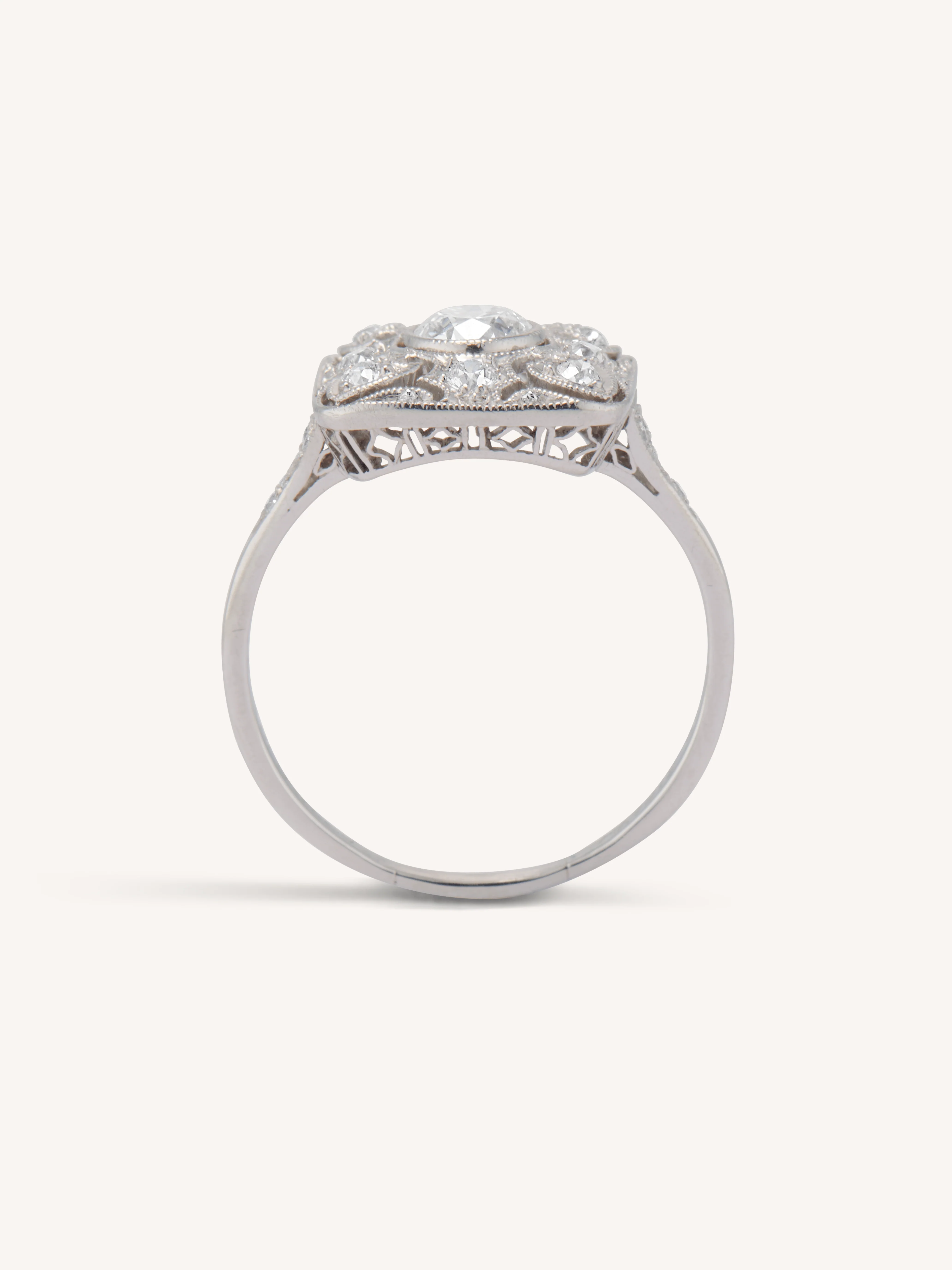 Antique Edwardian Tiffany & Co. Old European Cut Diamond Ring - Image 7