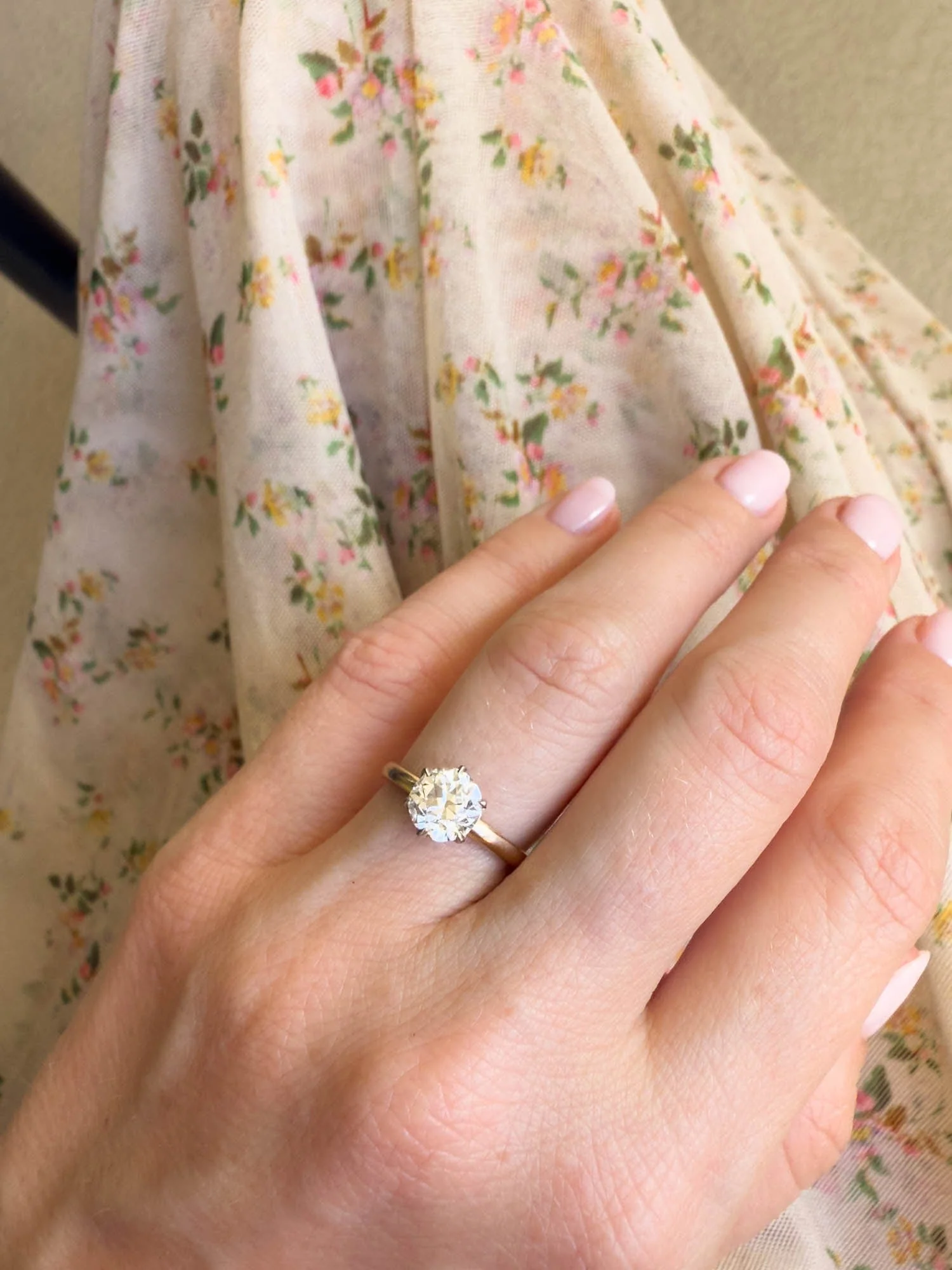 Tiffany & Co. 1.56 Carat Old European Cut Diamond Solitaire Antique Engagement Ring - Image 3
