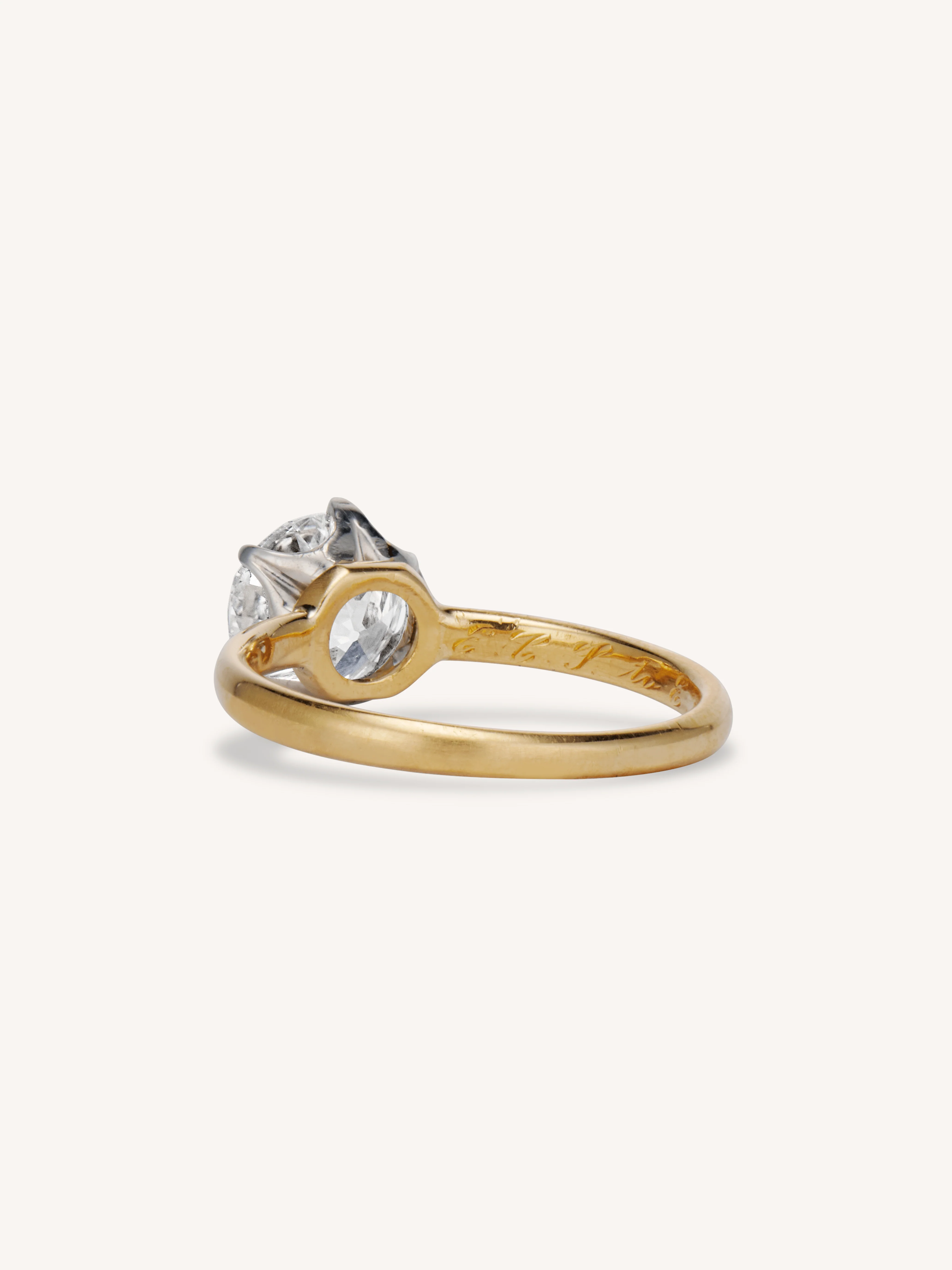 Tiffany & Co. 1.56 Carat Old European Cut Diamond Solitaire Antique Engagement Ring - Image 5